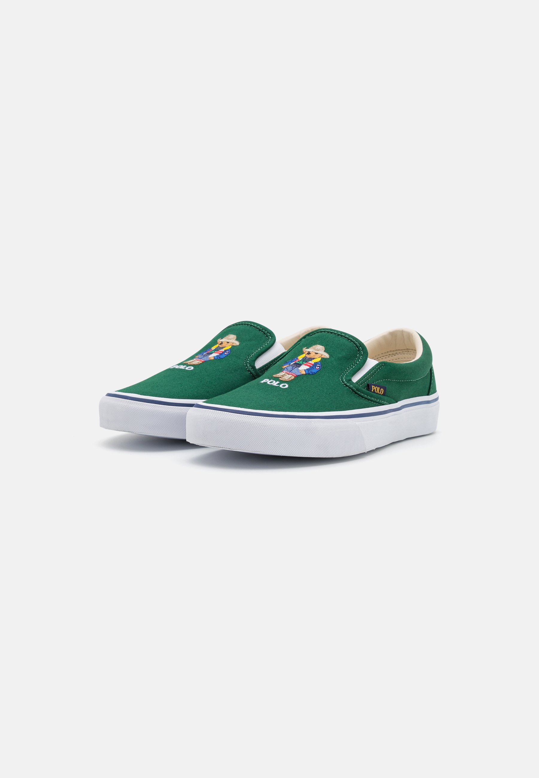 Polo Ralph Lauren KEATON UNISEX - Slip-ons - forest/green
