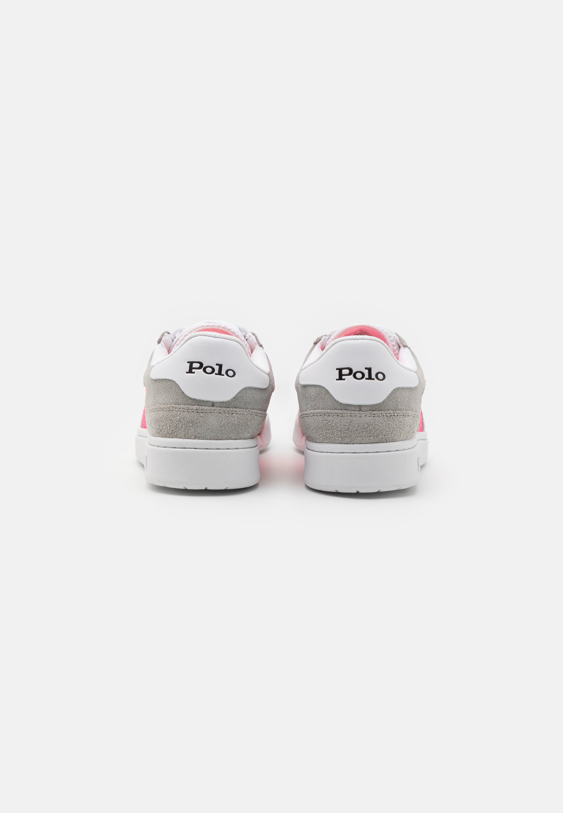 Polo Ralph Lauren TOP LACE UNISEX - Trainers - grey fog/pink/light grey