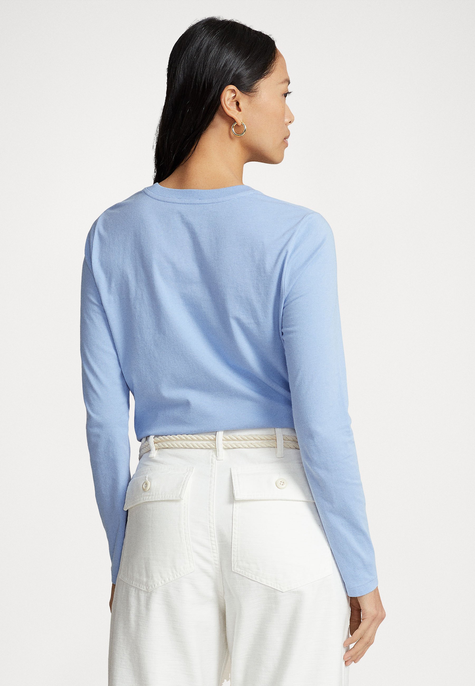 Polo Ralph Lauren LONG SLEEVE - Long sleeved top - dress shirt blue/blue
