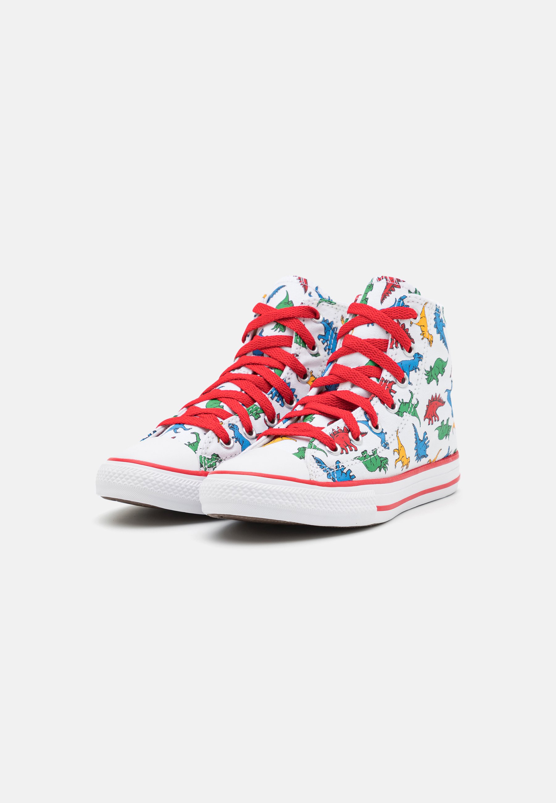 Converse CHUCK TAYLOR ALL STAR DINOSAURS UNISEX - High-top trainers - white/enamel red/totally blue/white