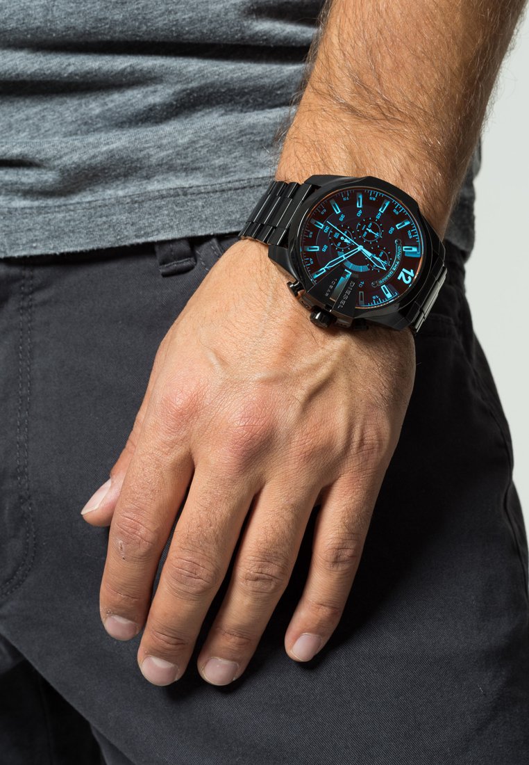 Diesel MEGA CHIEF - Chronograph watch - black