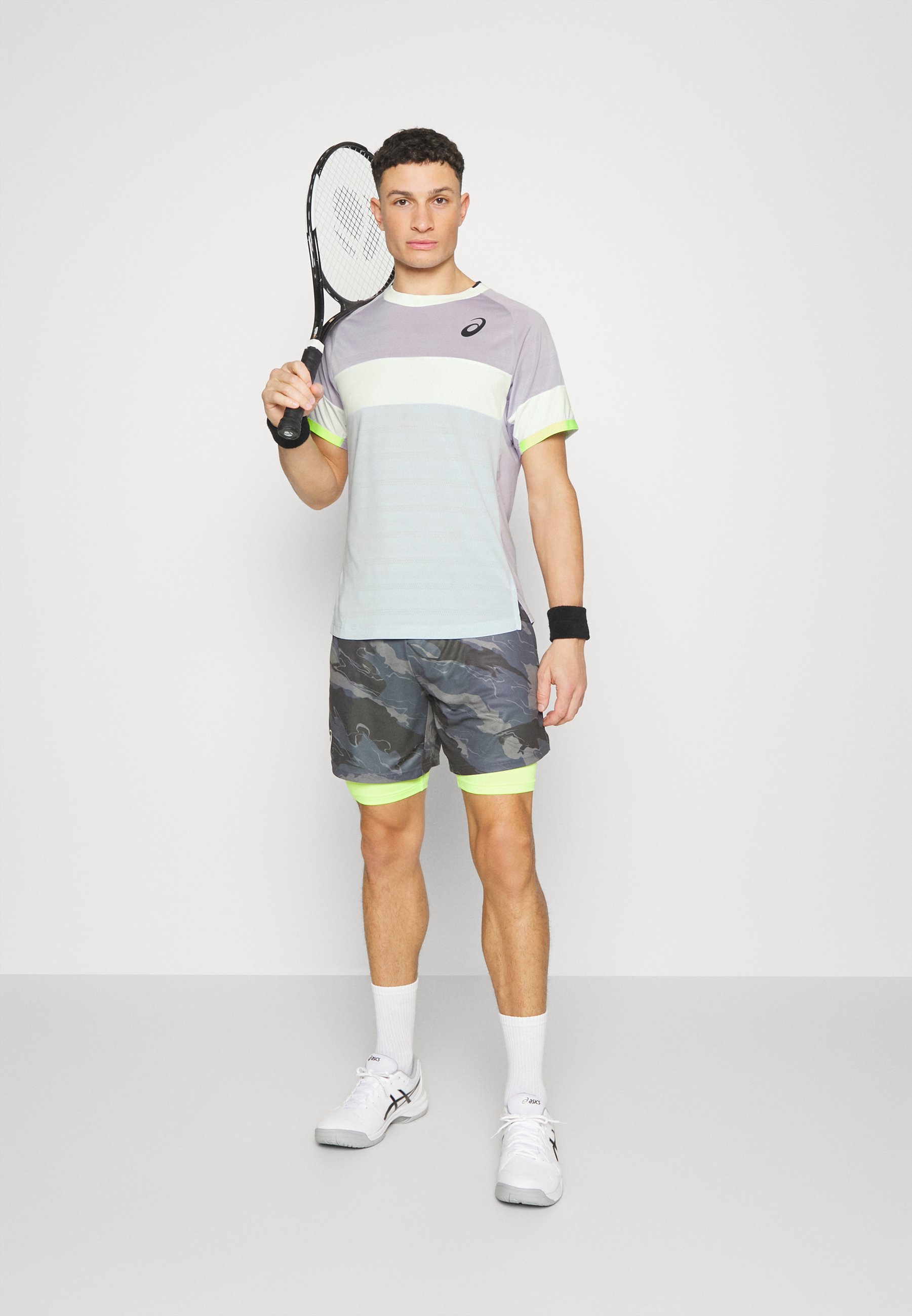 ASICS MEN MATCH - Sports T-shirt - dusk violet/soft sky/lilac