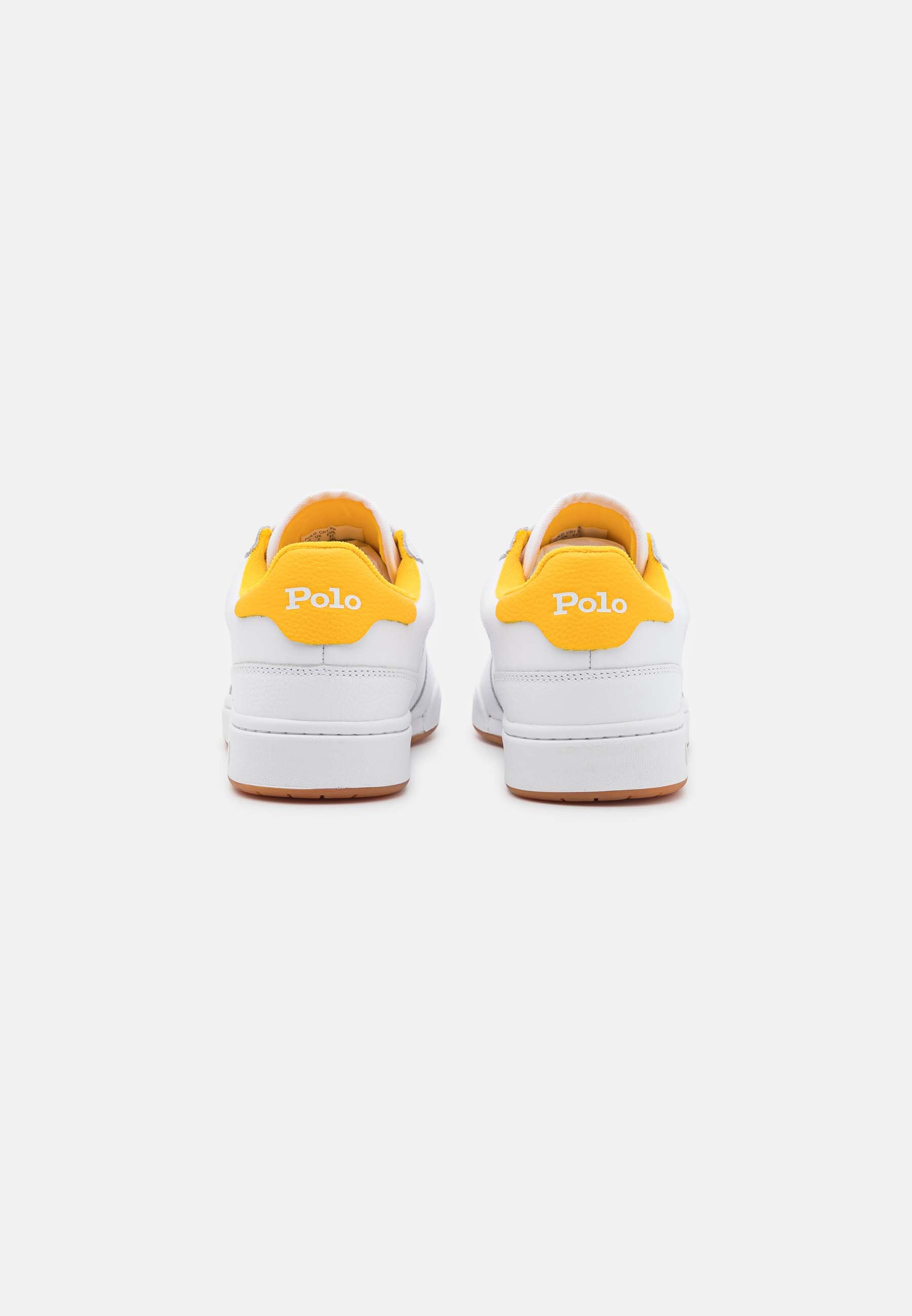 Polo Ralph Lauren LACE UNISEX - Trainers - white/yellow/white