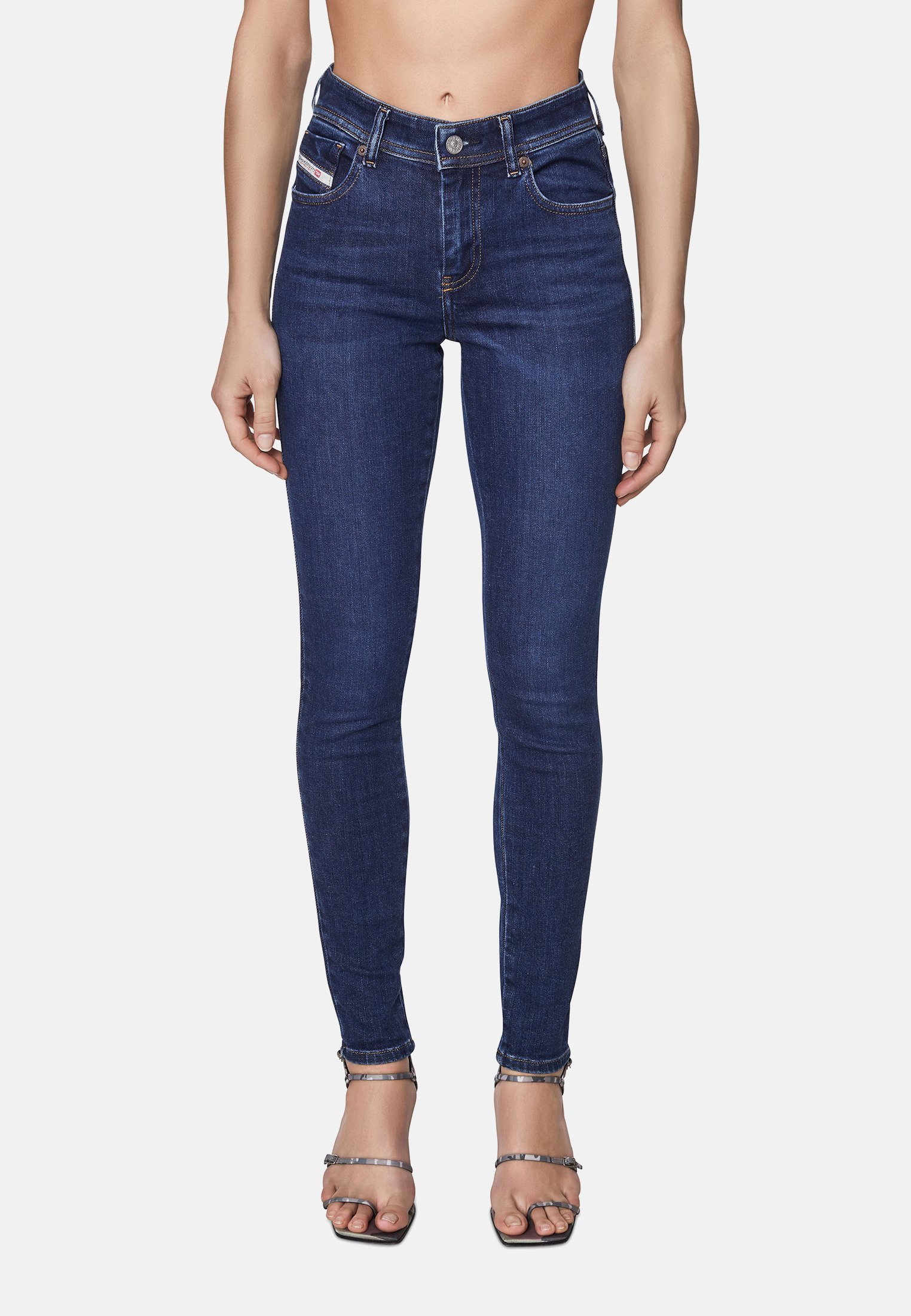Diesel Jeans Skinny Fit - dark blue/blue-black denim