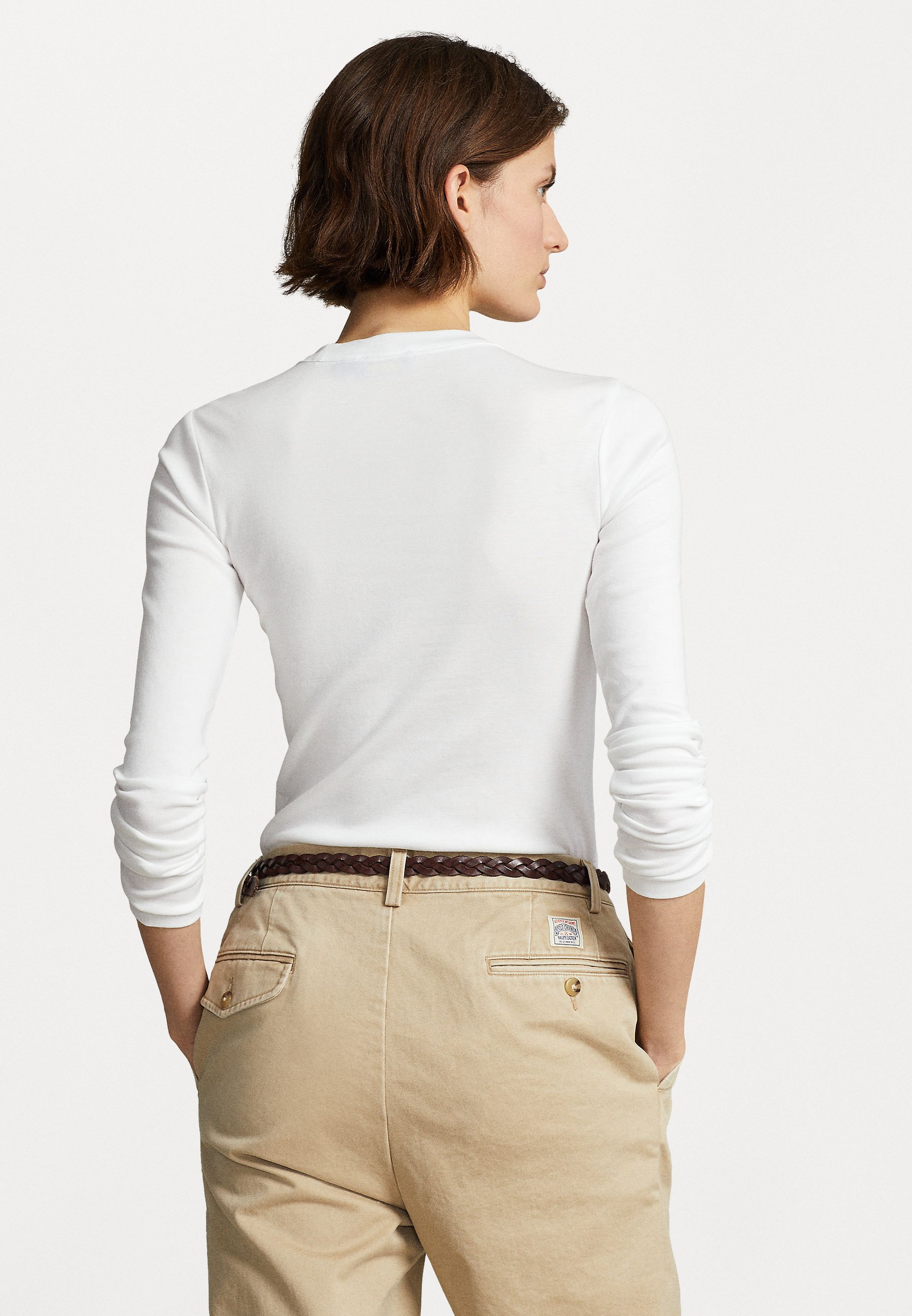 Polo Ralph Lauren TEE LONG SLEEVE - Long sleeved top - white