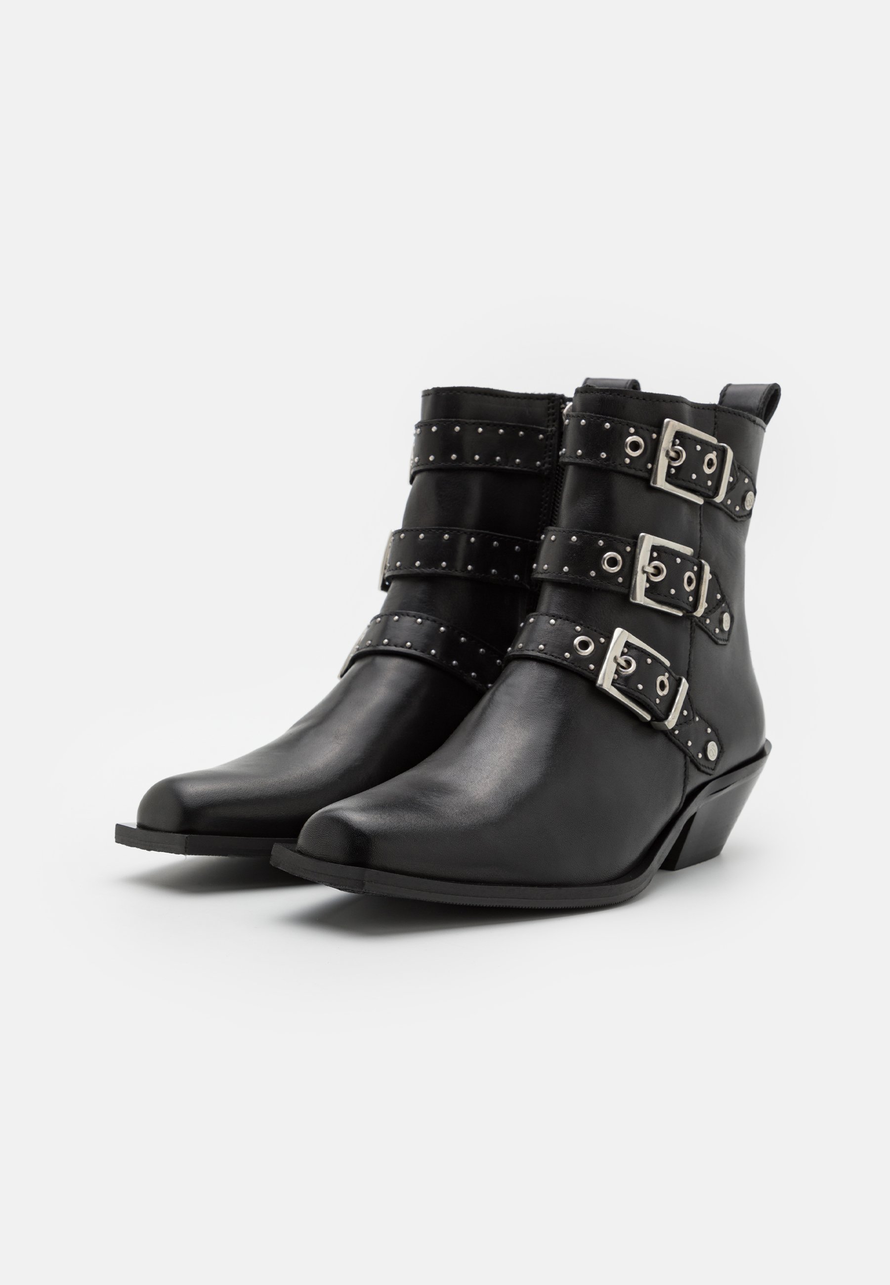 Scotch & Soda CLAUDIA  - Cowboy/biker ankle boot - black