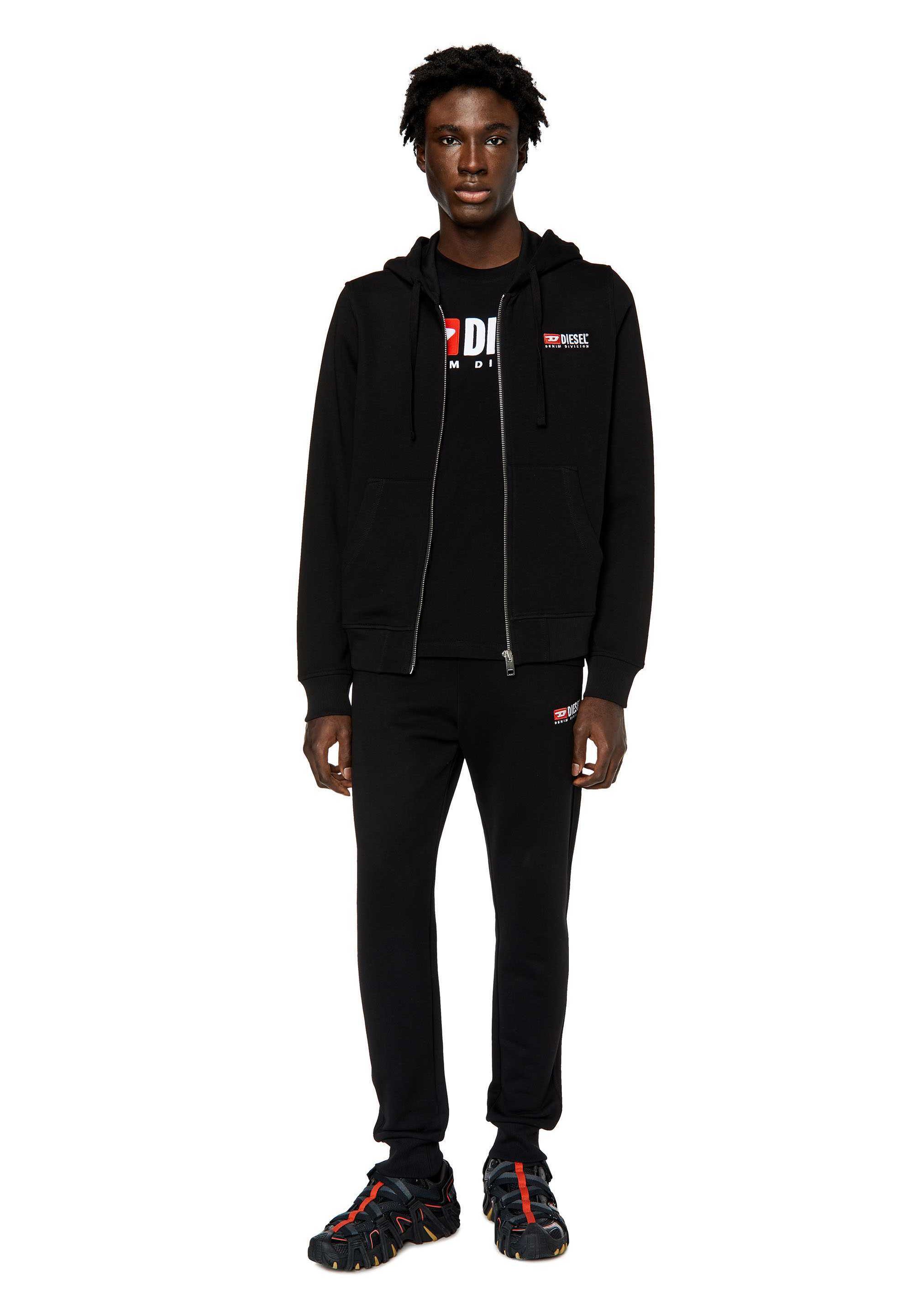 Diesel S-GINN-DIV GENDERLESS - Zip-up sweatshirt - 0gead9xx/black
