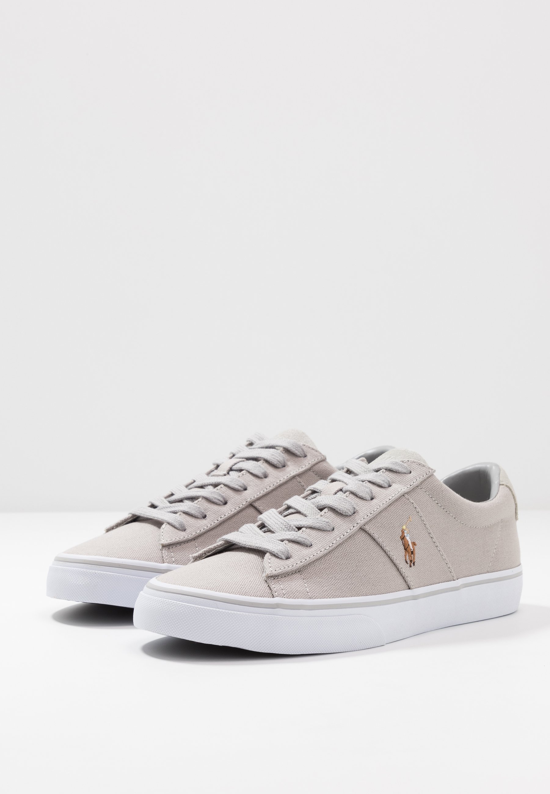 Polo Ralph Lauren SAYER CANVAS SNEAKER - Trainers - soft grey/light grey