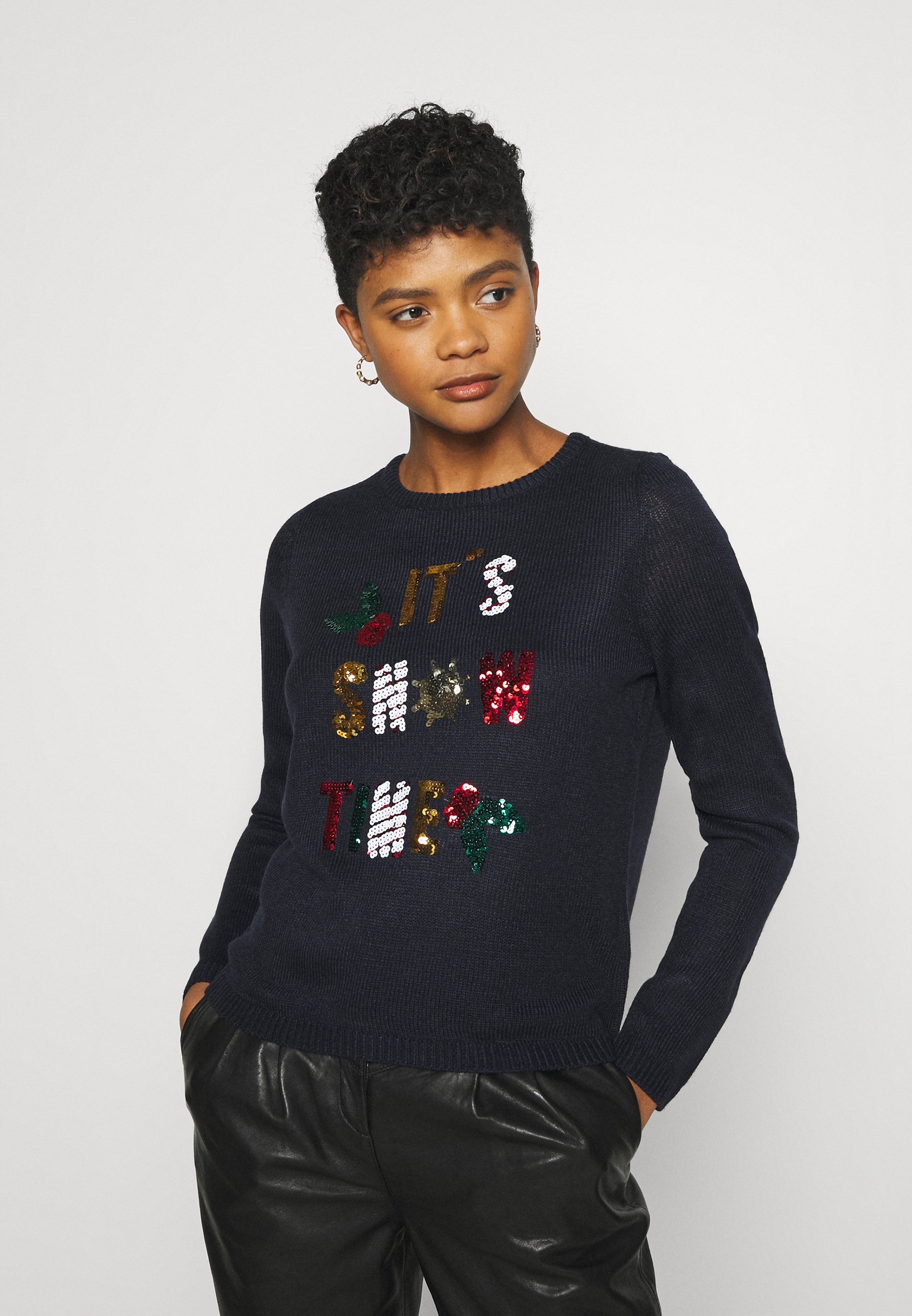 ONLY ONLXMAS JOLLY - Jumper - night sky/black