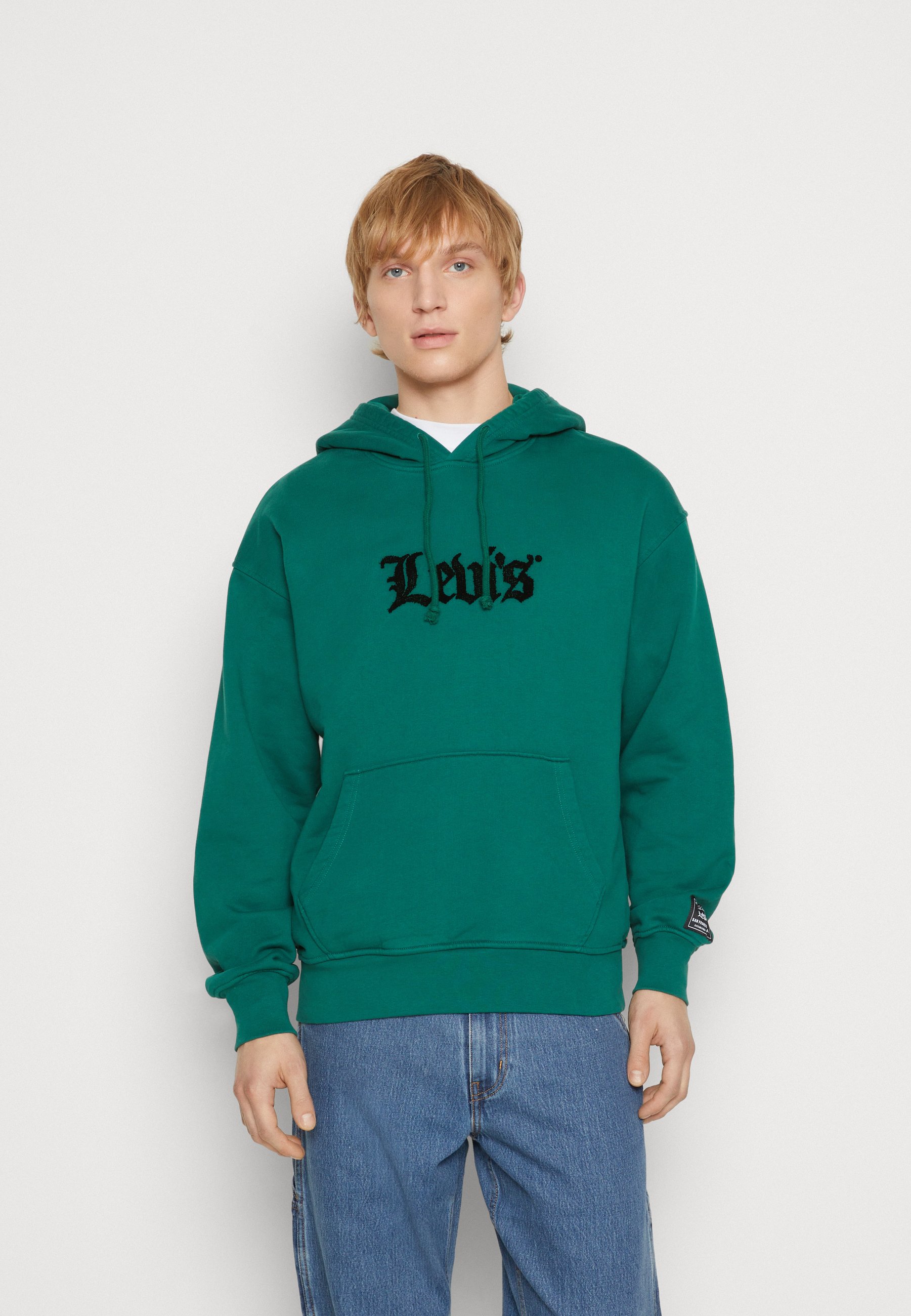 Levi's® RELAXED GRAPHIC - Hoodie - olde english evergreen/dark green