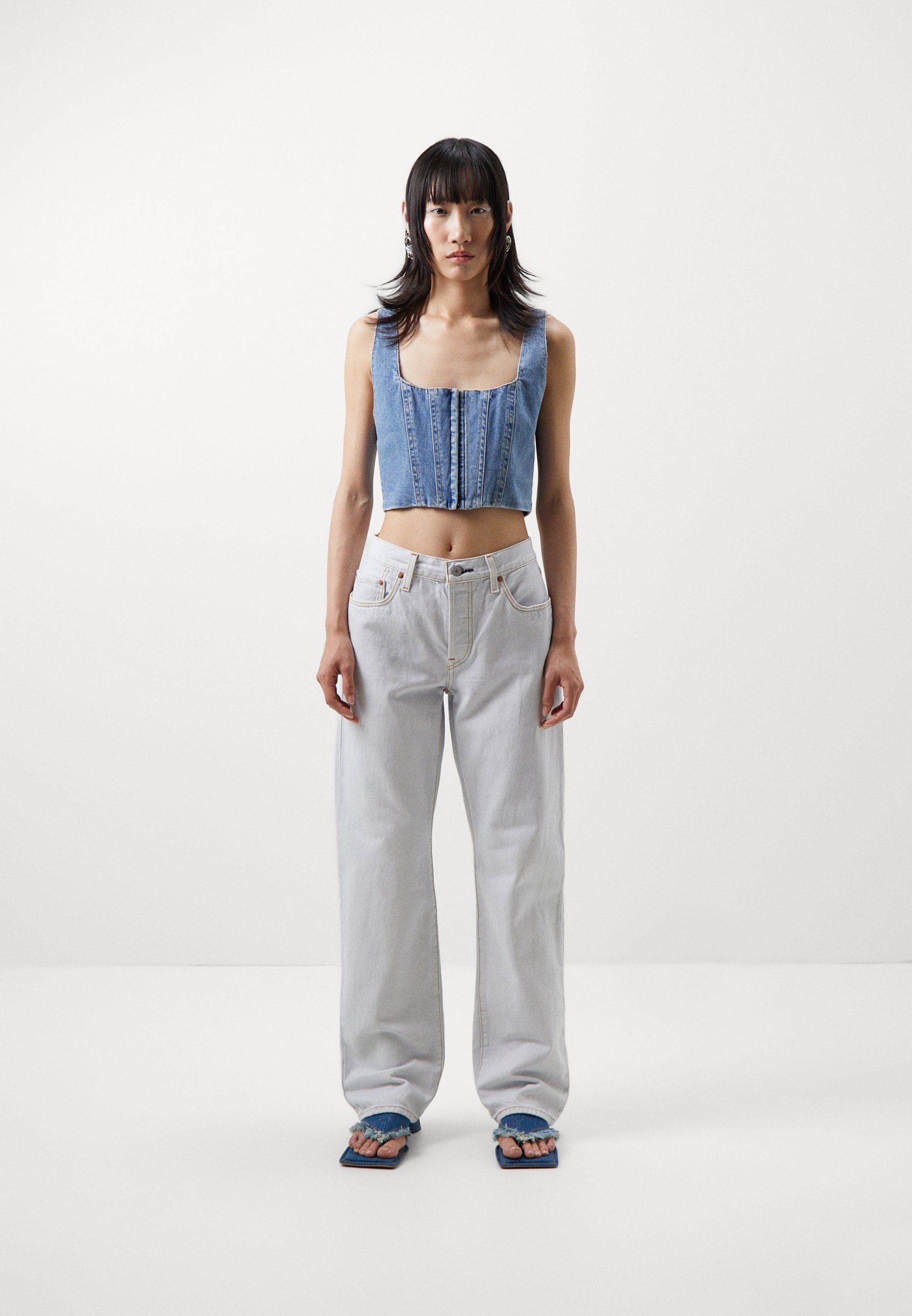 Levi's® 501® '90S - Straight leg jeans - left out/white denim