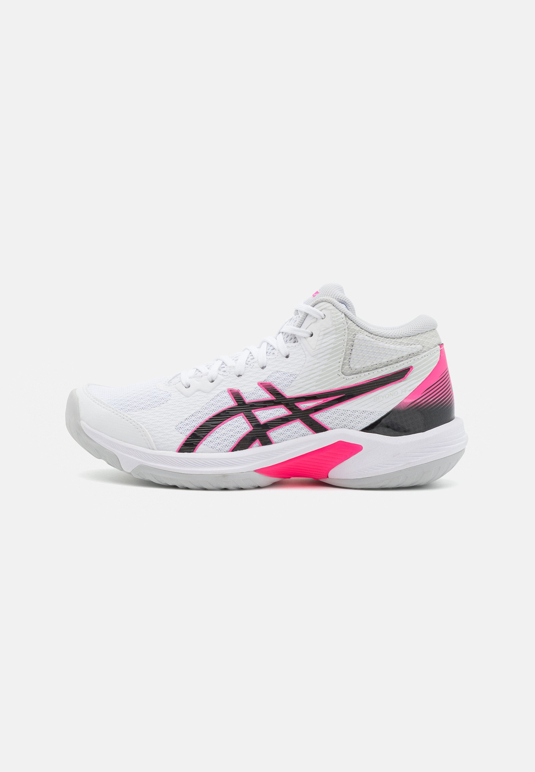 ASICS BEYOND FF - Volleyball shoes - white/hot pink/white