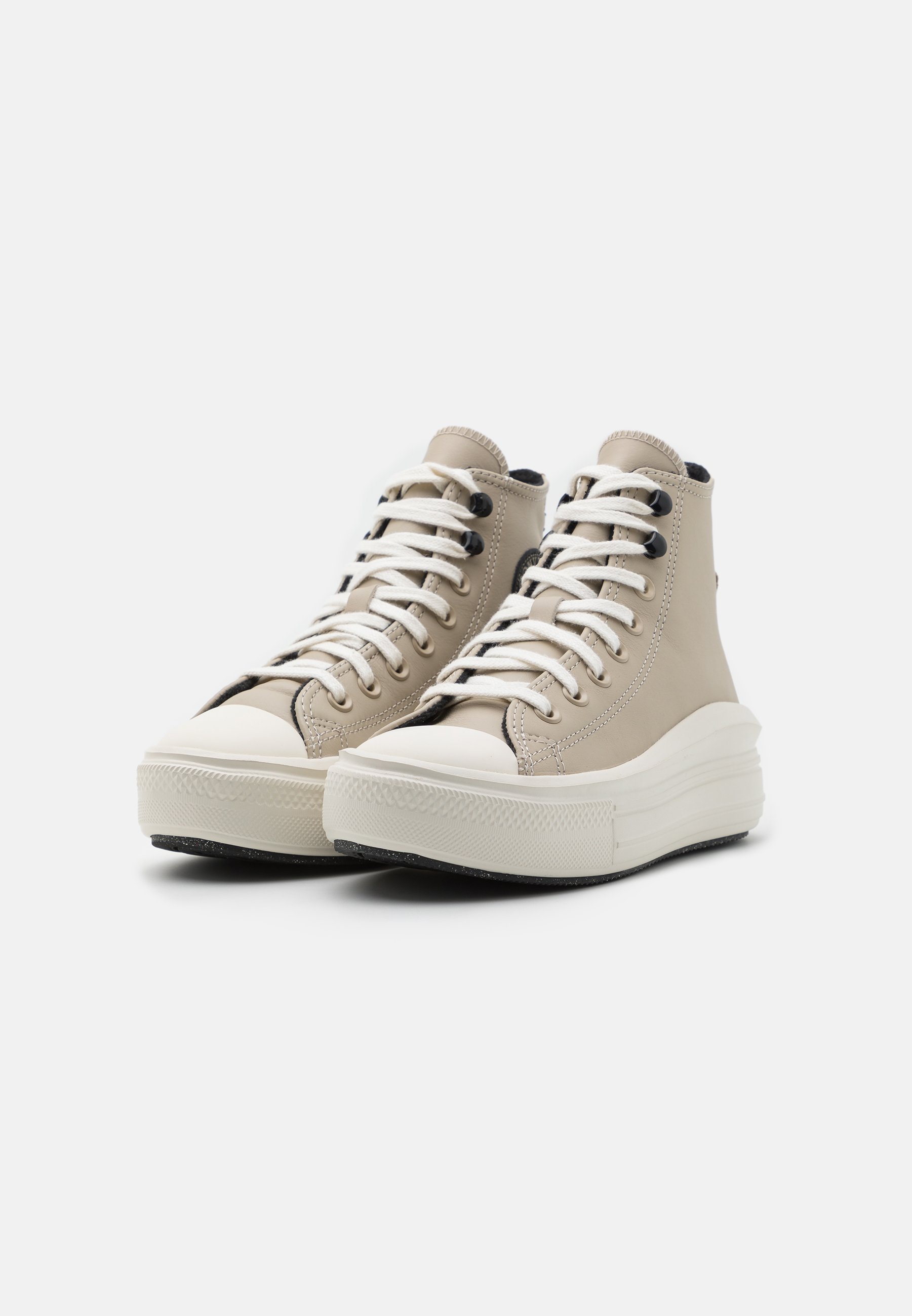 Converse CHUCK TAYLOR ALL STAR MOVE - High-top trainers - beach stone/egret/black/beige