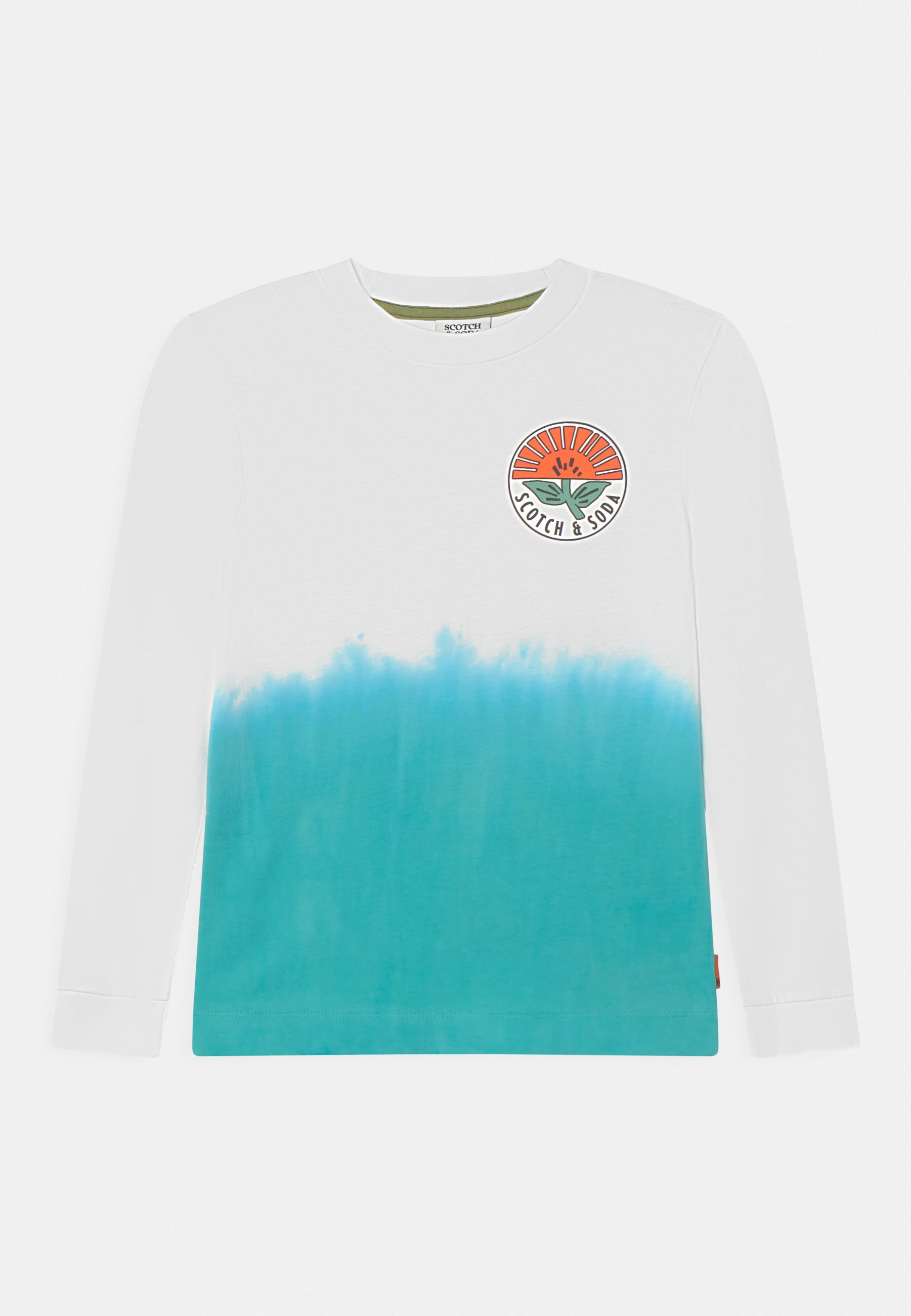 Scotch & Soda RELAXED-FIT LONG-SLEEVED ARTWORK - Long sleeved top - off white/off-white