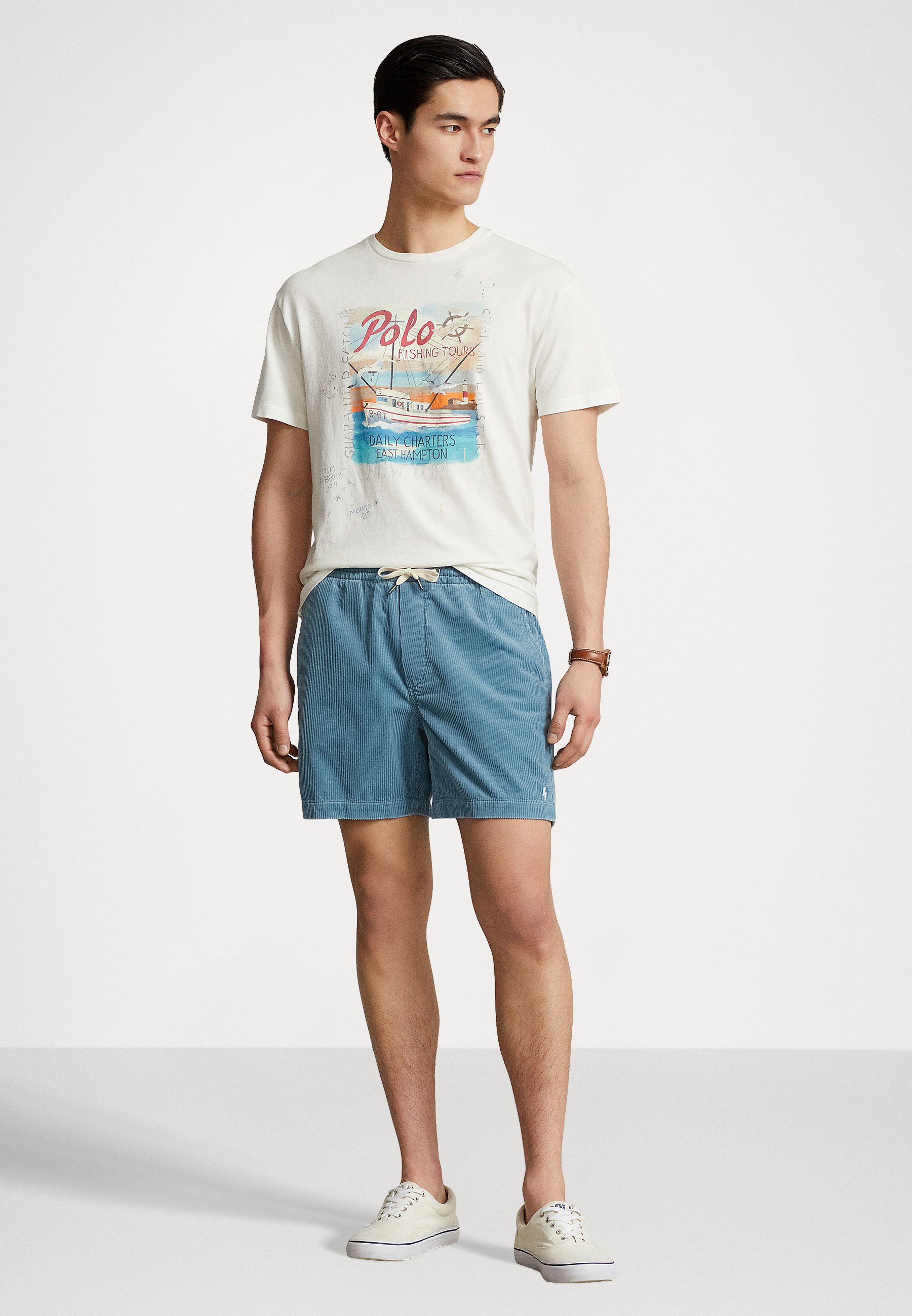 Polo Ralph Lauren POLO PREPSTER CORDUROY SHORT - Shorts - blue note/blue