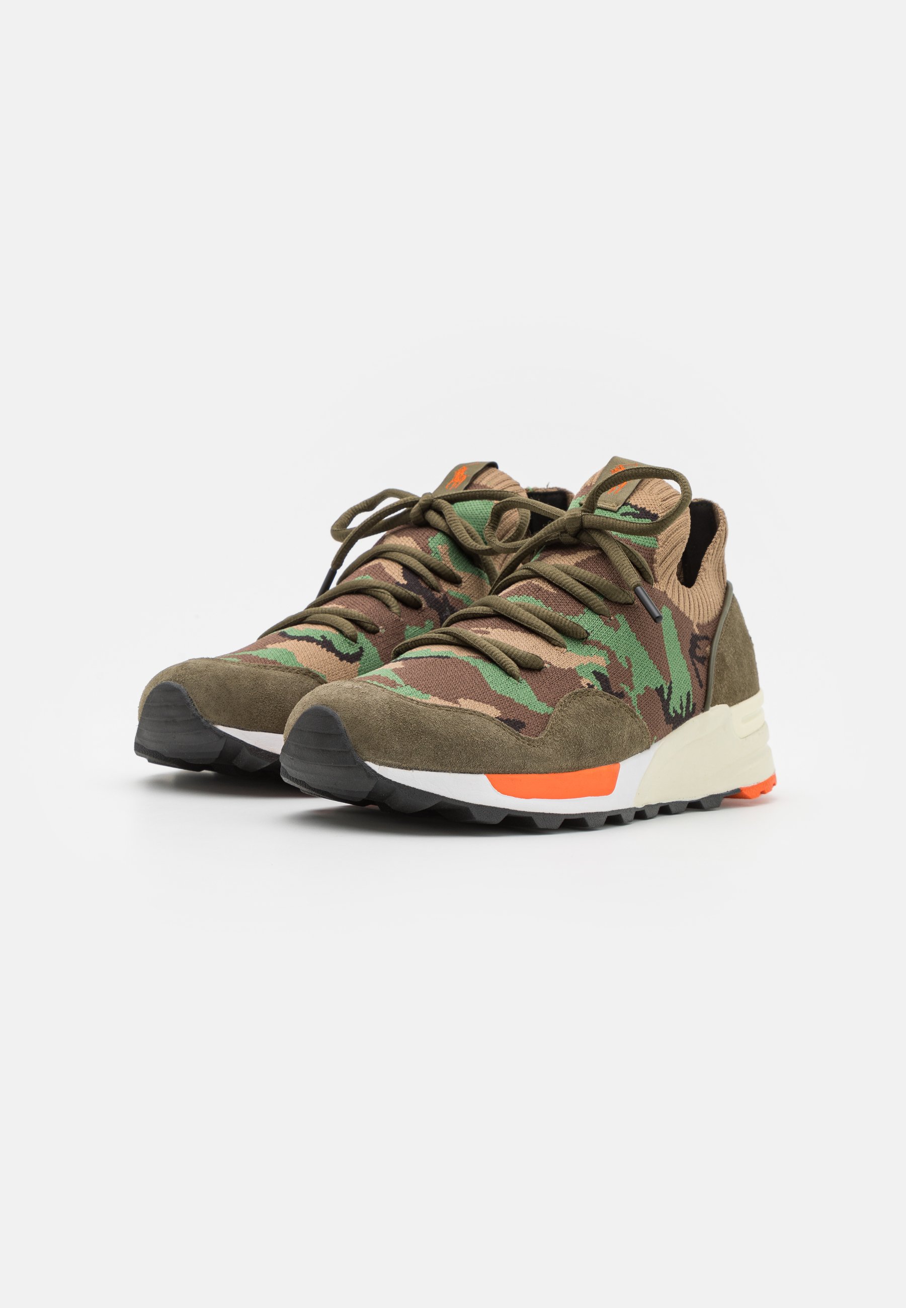 Polo Ralph Lauren TRKSTR 200II TOP LACE UNISEX - Trainers - camo/green