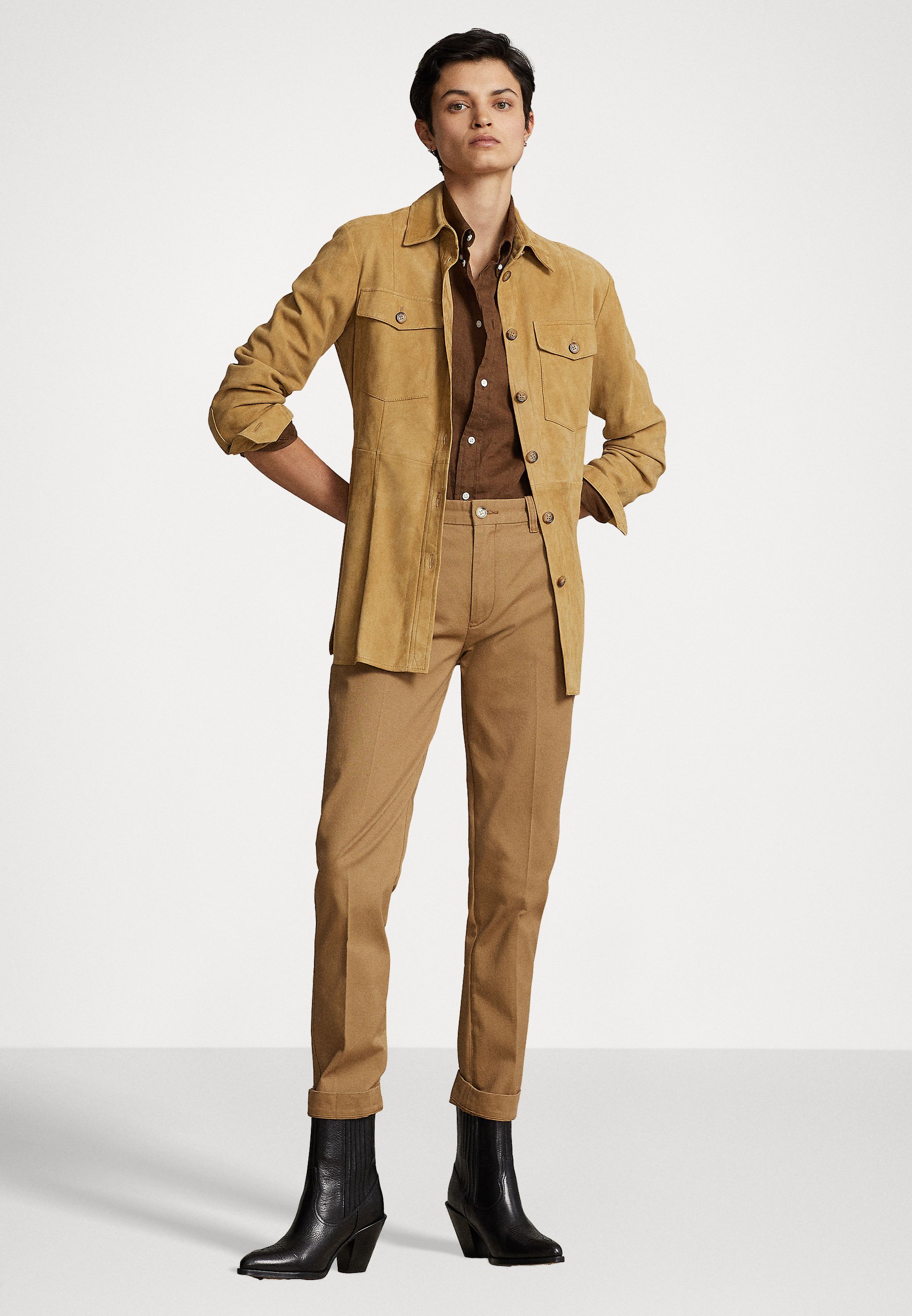 Polo Ralph Lauren ANKLE FLAT FRONT - Chinos - montana khaki/khaki