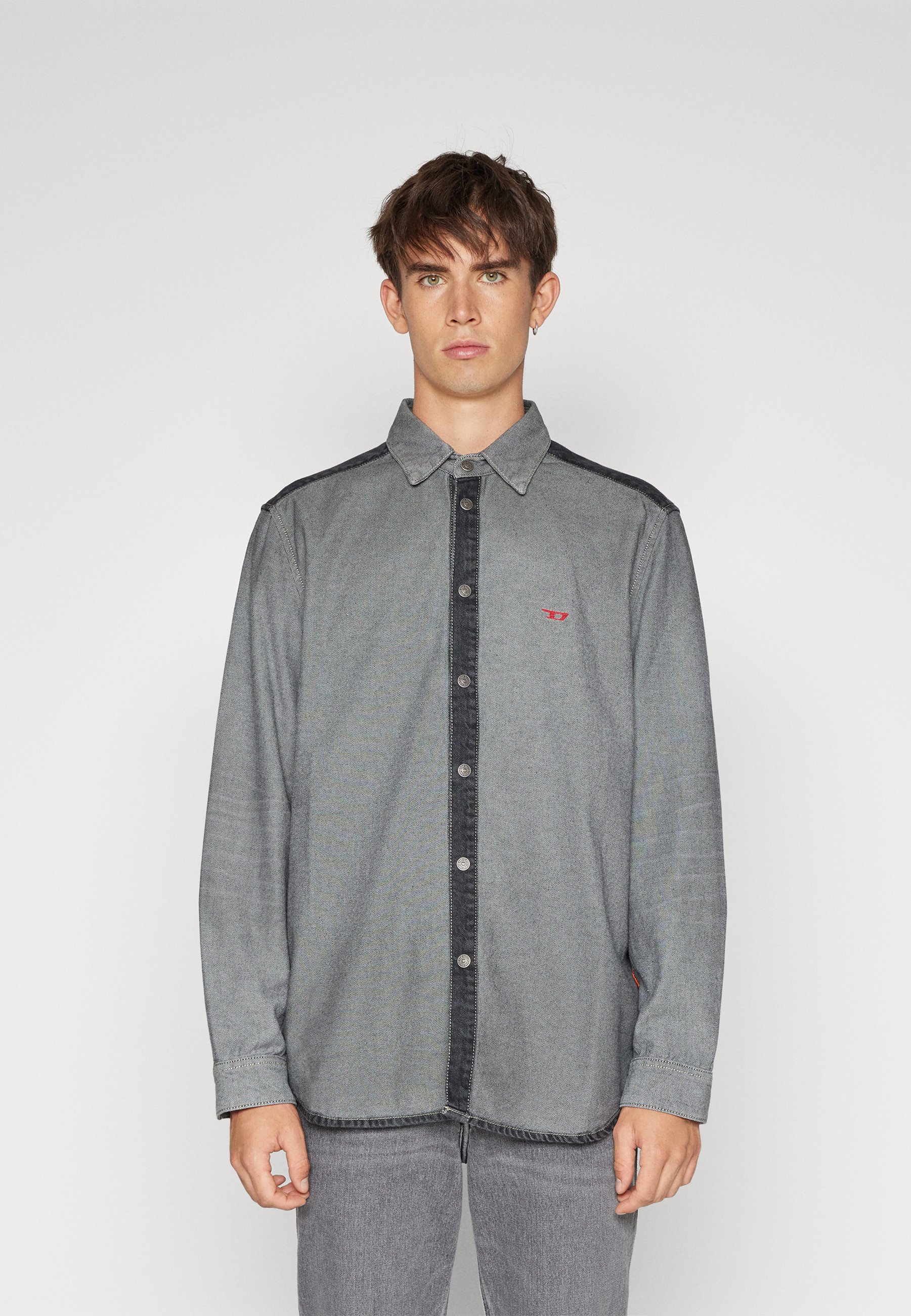 Diesel SIMPLY - Shirt - light grey/grey