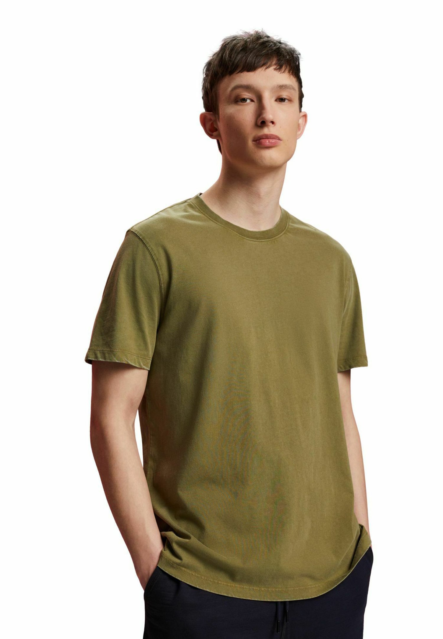 Esprit Basic T-shirt - olive/mottled green