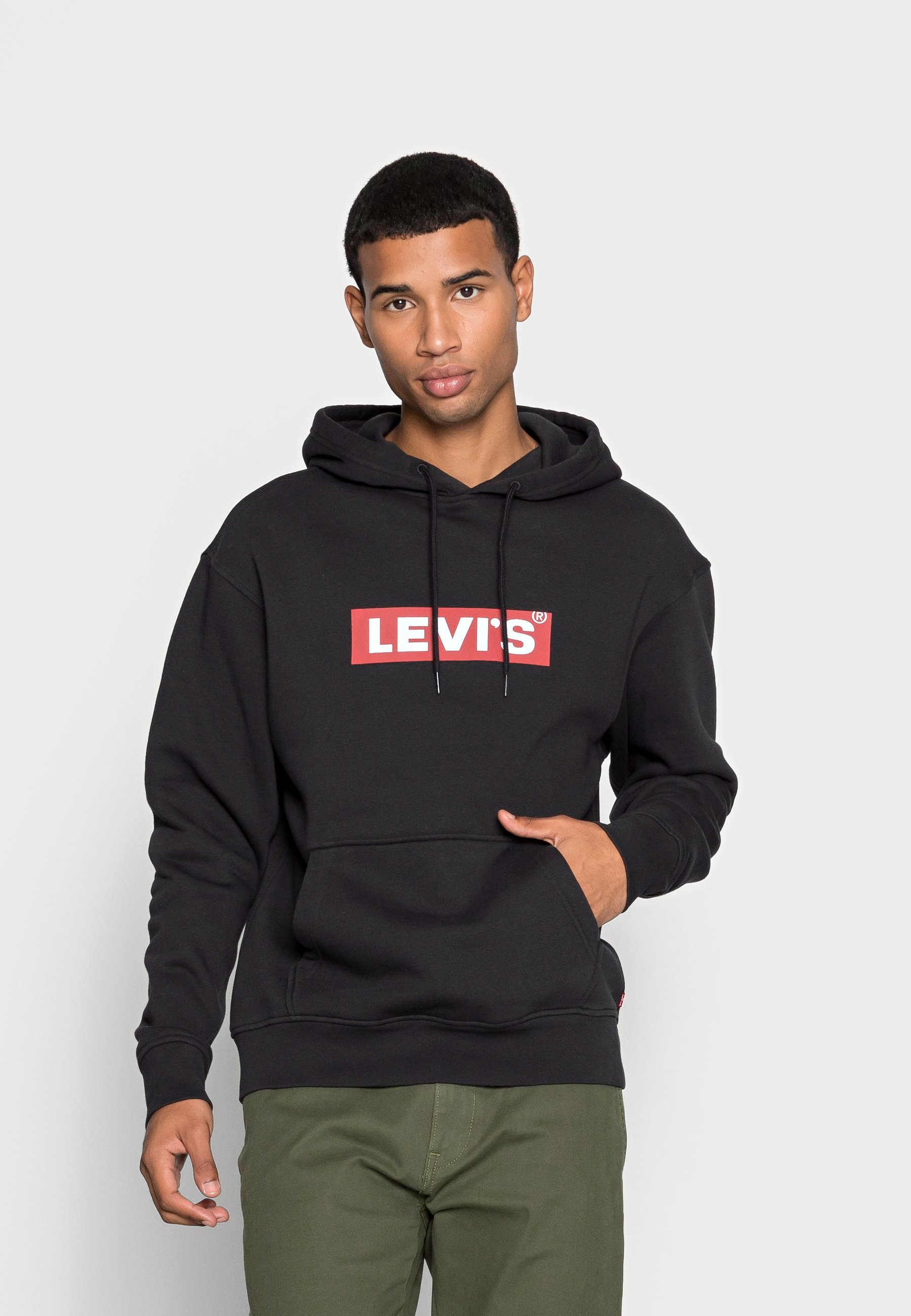 Levi's® RELAXD GRAPHIC HOODIE UNISEX - Hoodie - caviar/black