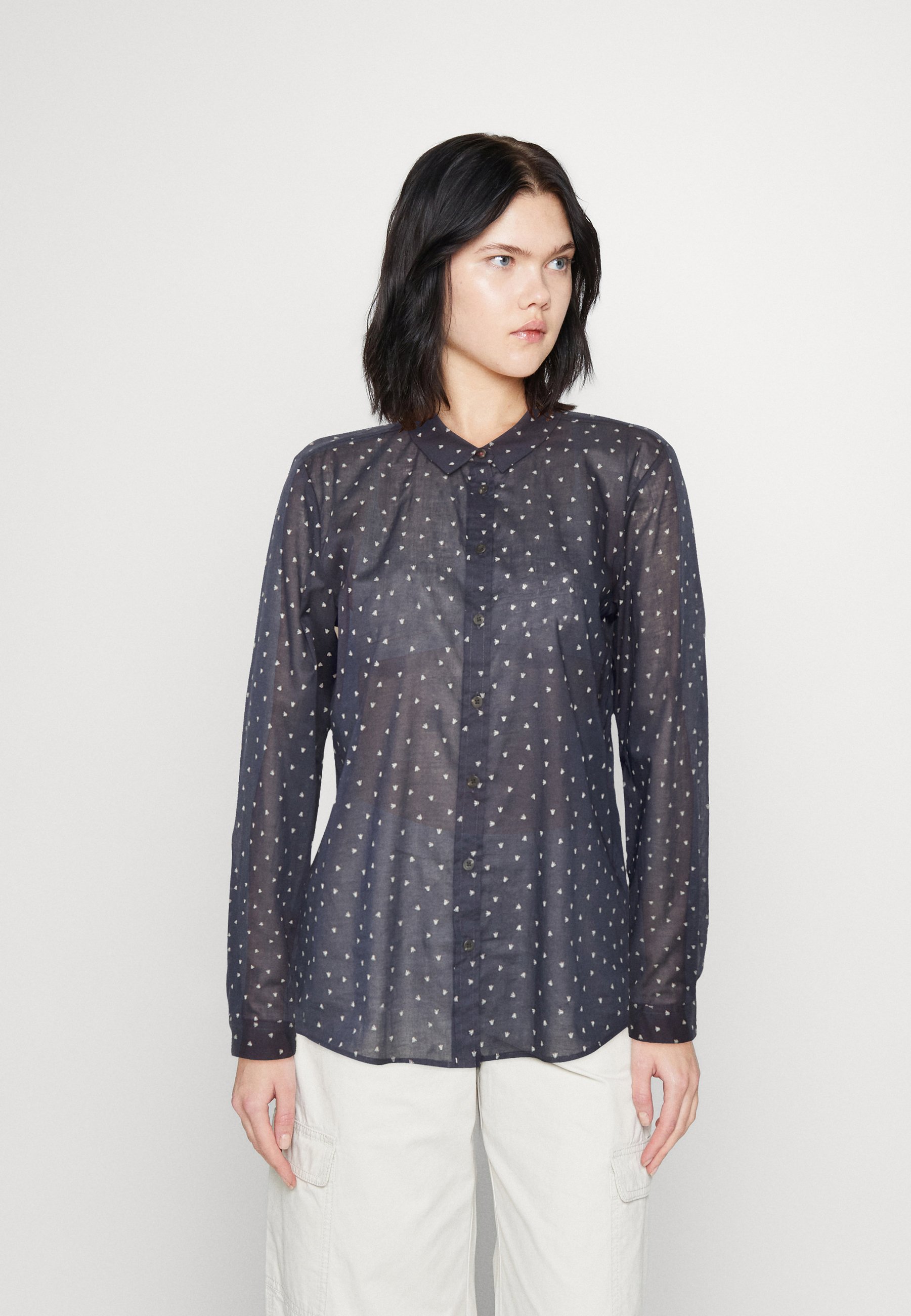 Scotch & Soda THE JO REGULAR FIT - Button-down blouse - dark blue