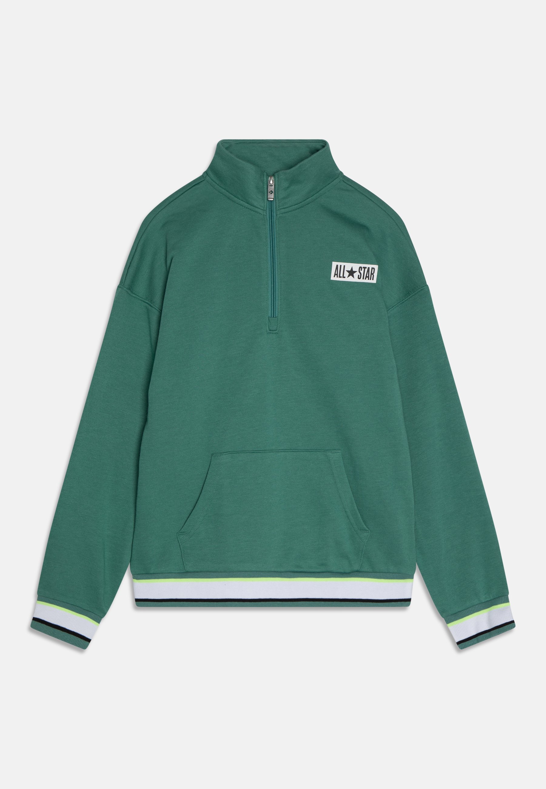 Converse SPORT CORE HALF ZIP - Sweatshirt - algae coast/mottled teal
