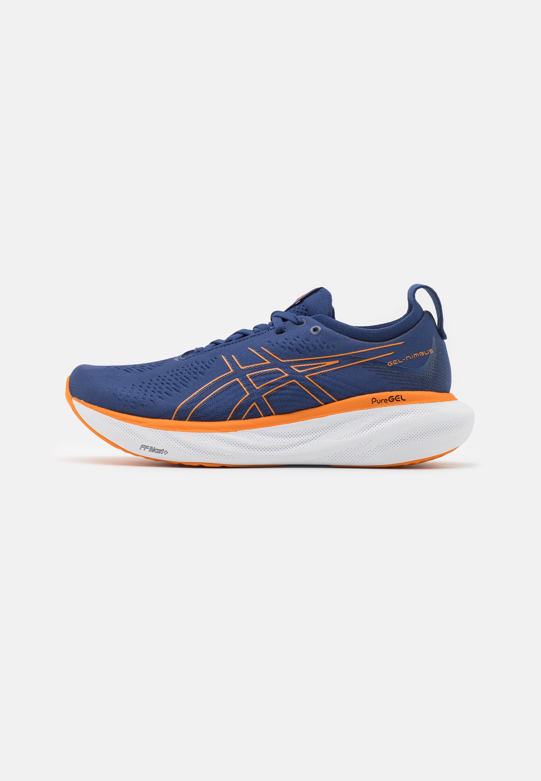 ASICS NIMBUS 25 - Neutral running shoes - deep ocean/bright orange/blue