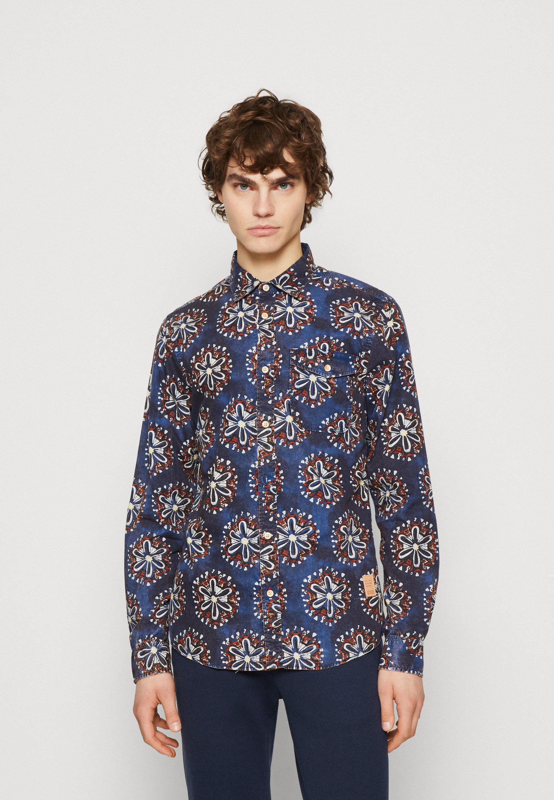 Scotch & Soda WASHED SHIRT - Shirt - dark blue