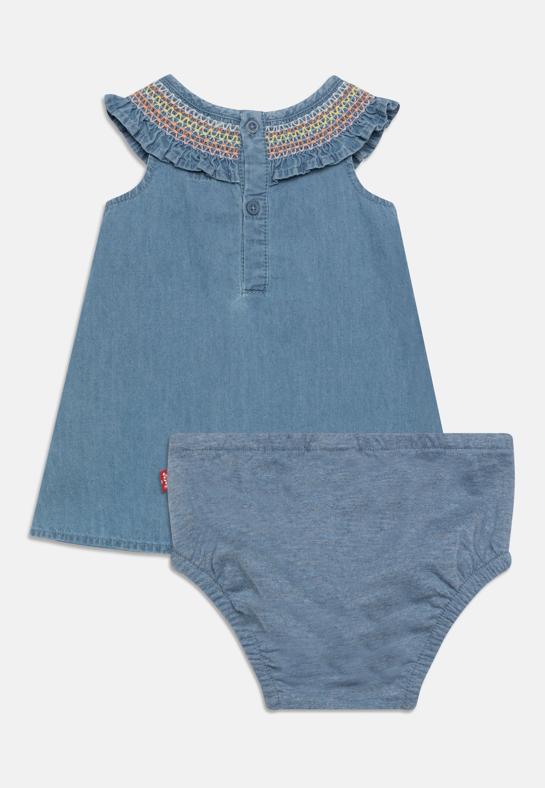 Levi's® SMOCKED COLLAR DRESS 2 PACK - Jersey dress - light waters/blue denim
