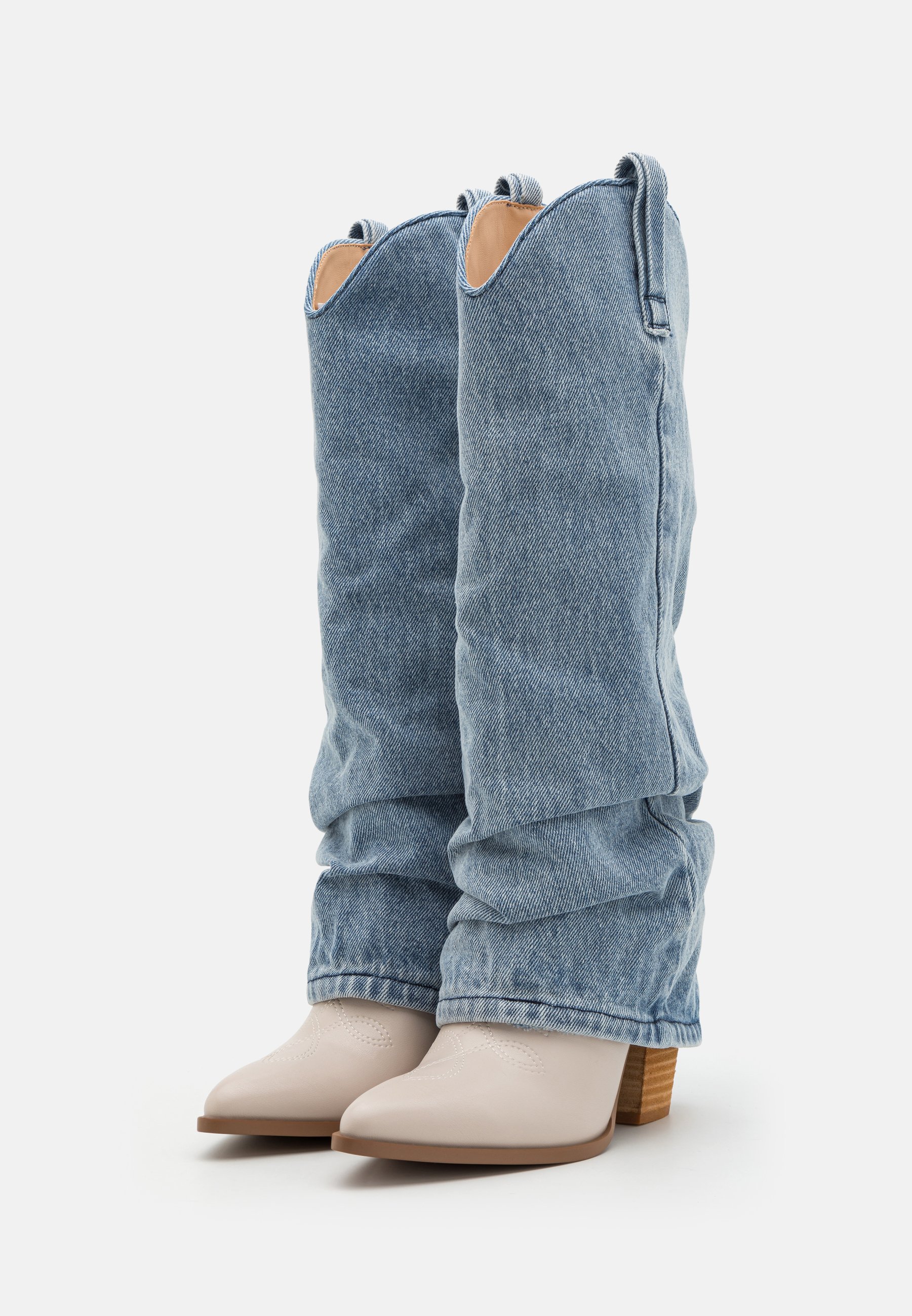 Steve Madden LASSY - High heeled boots - light blue