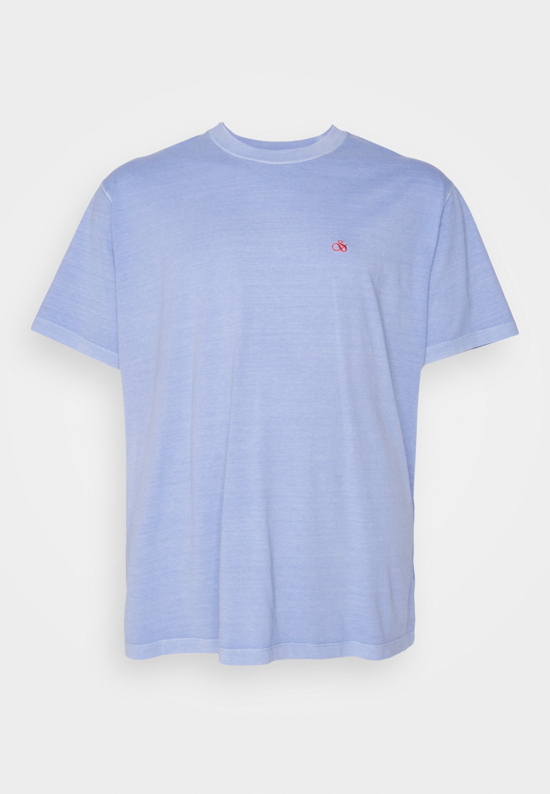 Scotch & Soda GARMENT DYE LOGO - Basic T-shirt - twilight/light blue