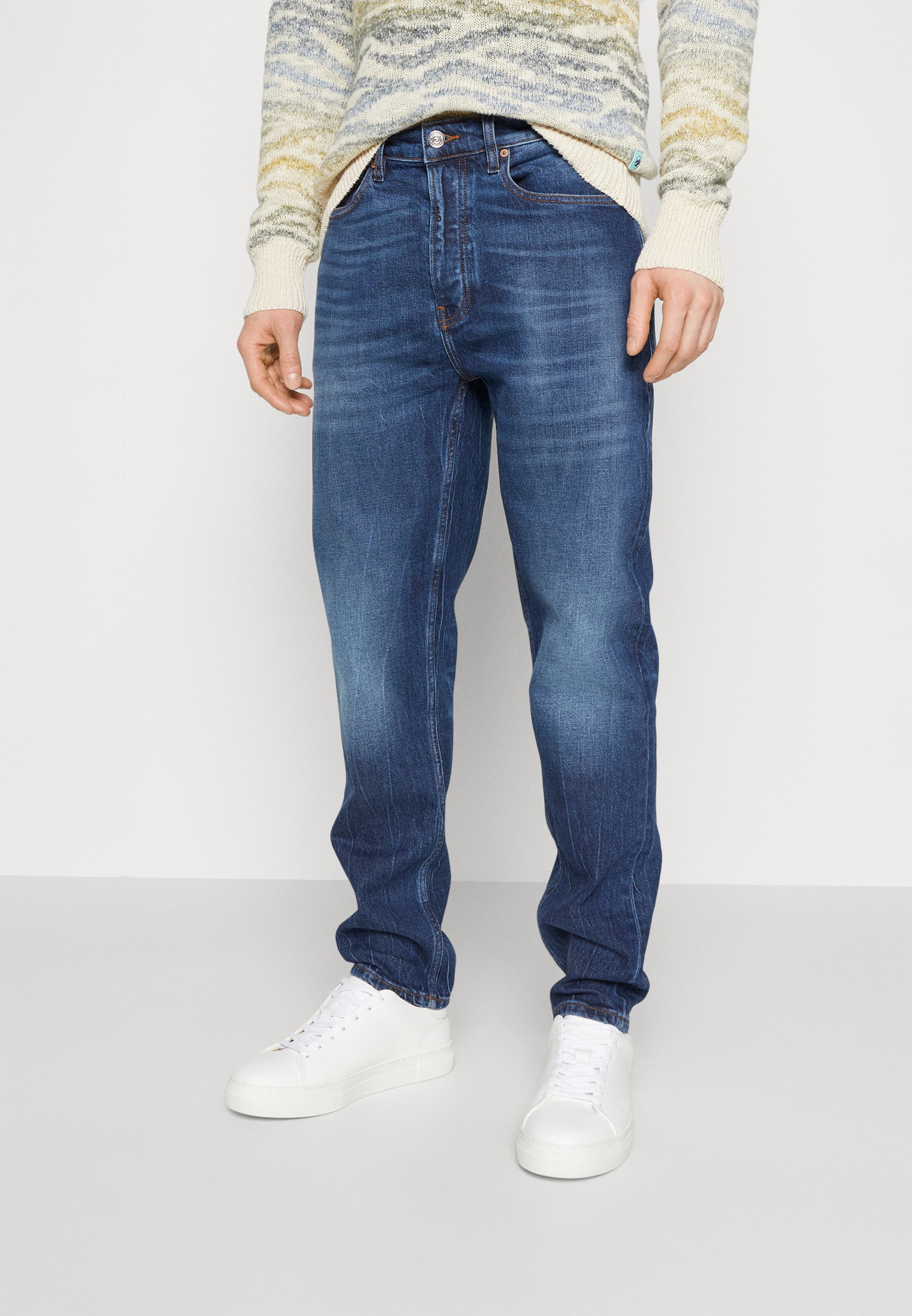 Scotch & Soda THE DROP REMIXED - Relaxed fit jeans - dark-blue denim