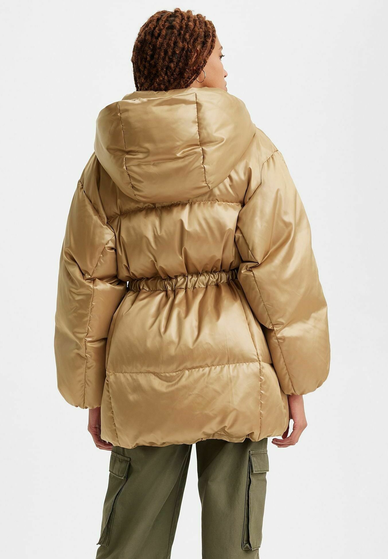 Levi's® PILLOW BUBBLE MID TRAVERTINE - Winter coat - travertine/black