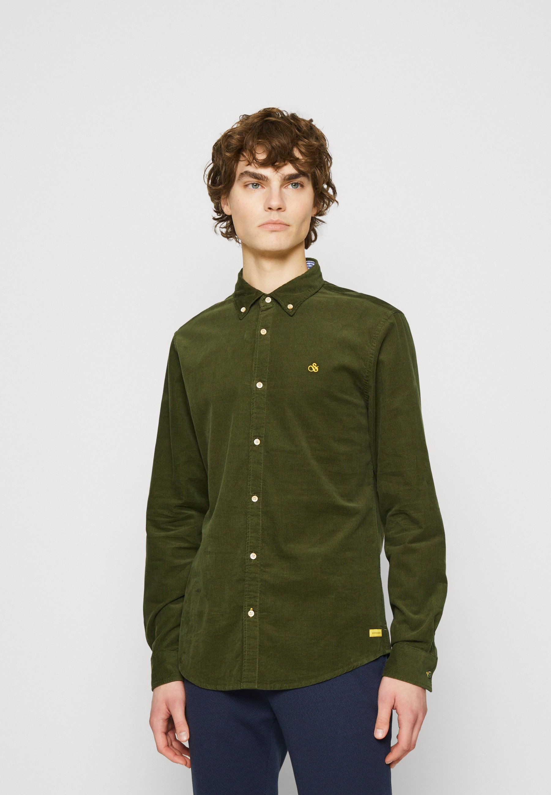 Scotch & Soda FINE SHIRT SLIM FIT - Shirt - field green/dark green