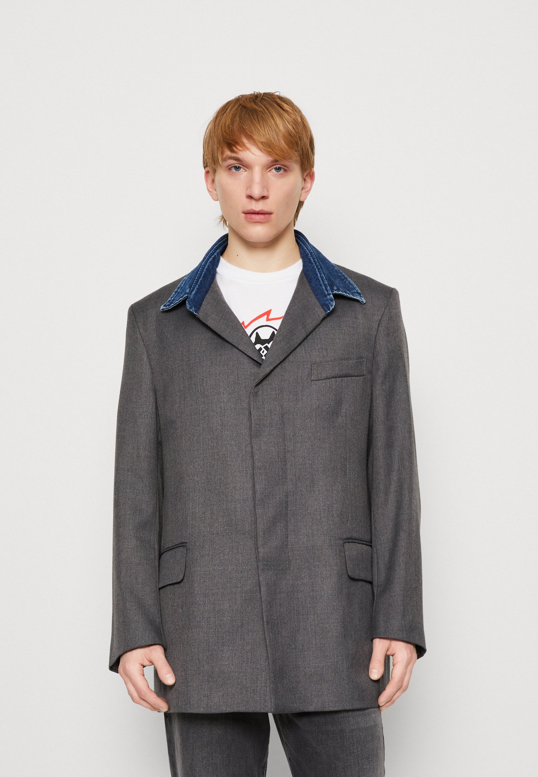 Diesel ABBAS - Short coat - gray/grey