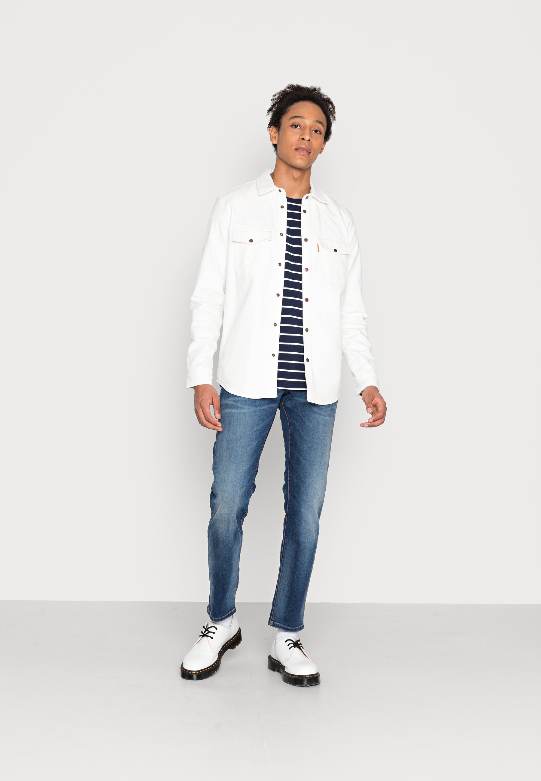 Scotch & Soda HIDDEN BLAUW - Slim fit jeans - hidden blauw/dark-blue denim