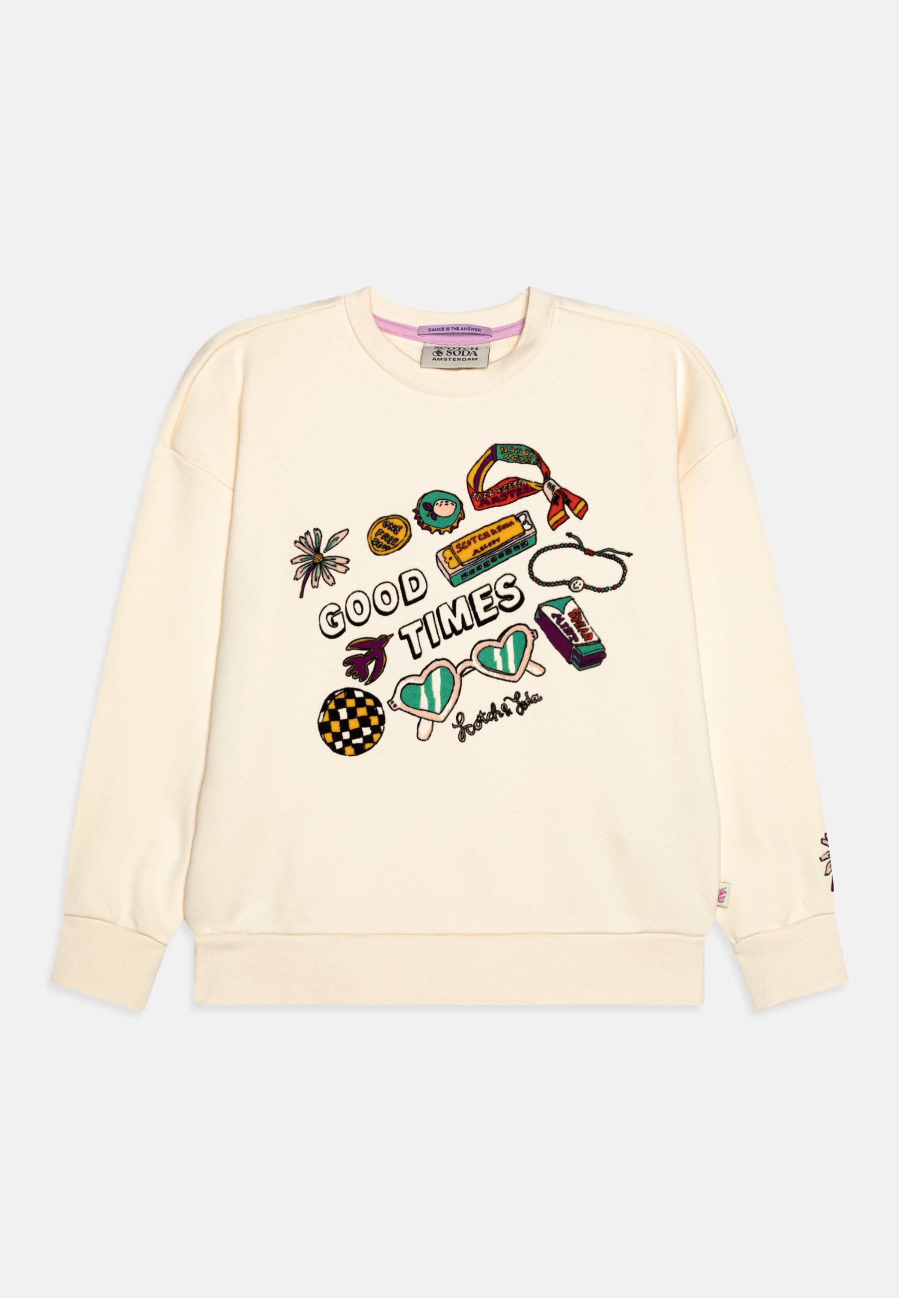 Scotch & Soda LOOSE FIT ARTWORK - Sweatshirt - ecru/off-white