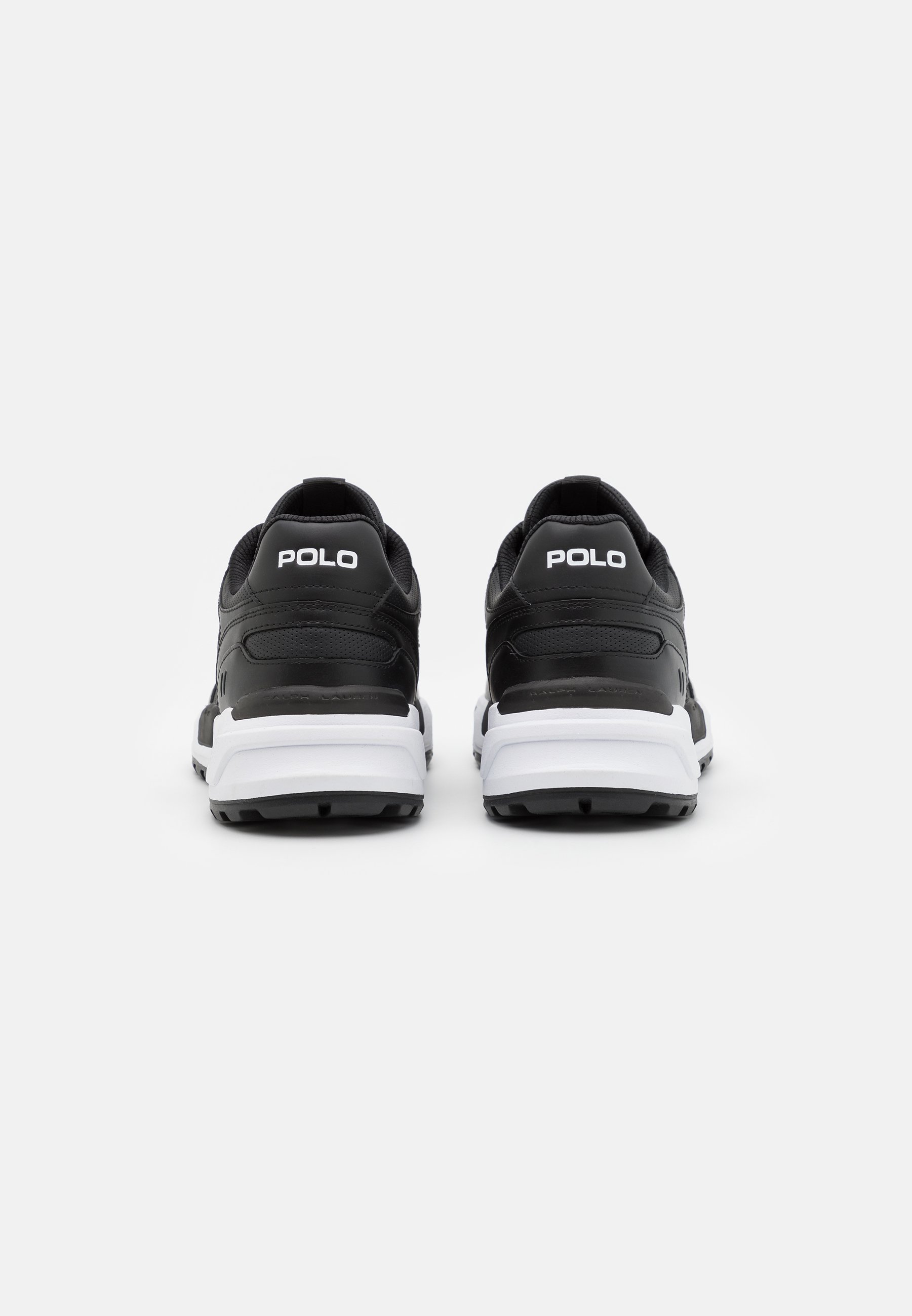 Polo Ralph Lauren JOGGER LEATHER-PANELED SNEAKER - Trainers - black
