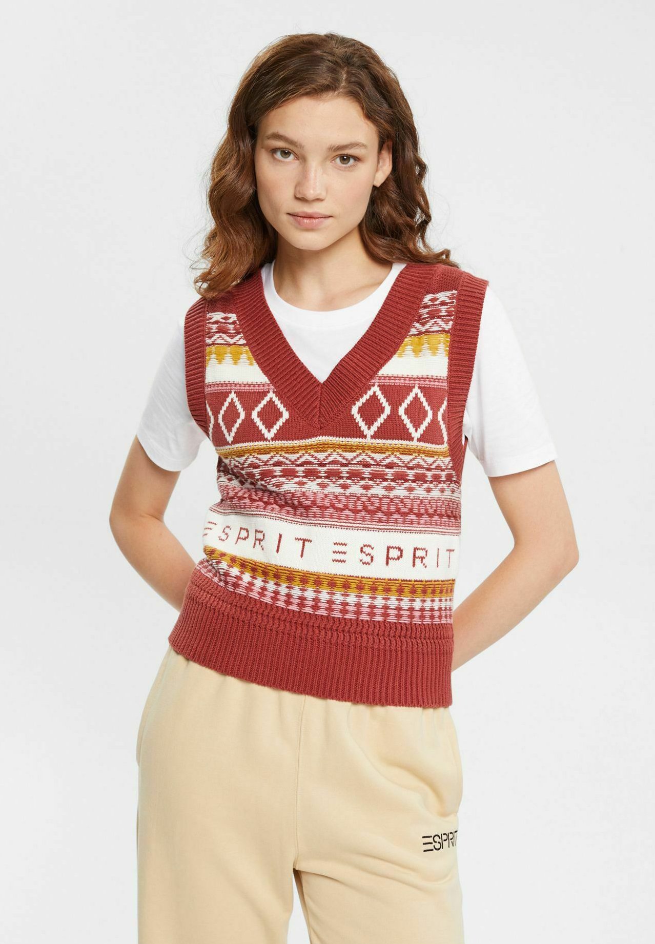 Esprit NORWEGER - Jumper - terracotta/brown