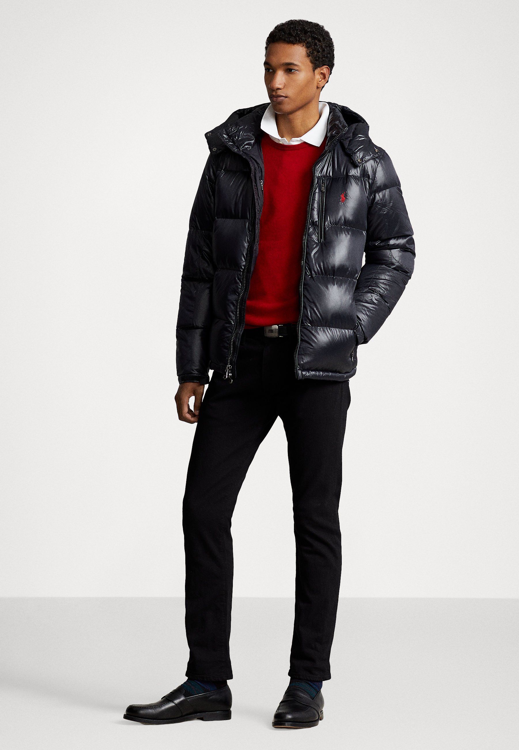Polo Ralph Lauren INSULATED - Down jacket - black glossy/black
