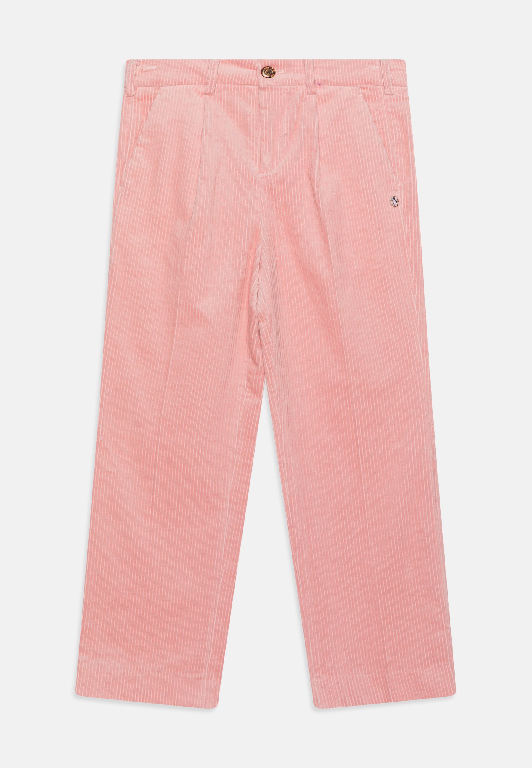 Scotch & Soda HIGH RISE WIDE LEG PANTS - Trousers - dusty pink/pink