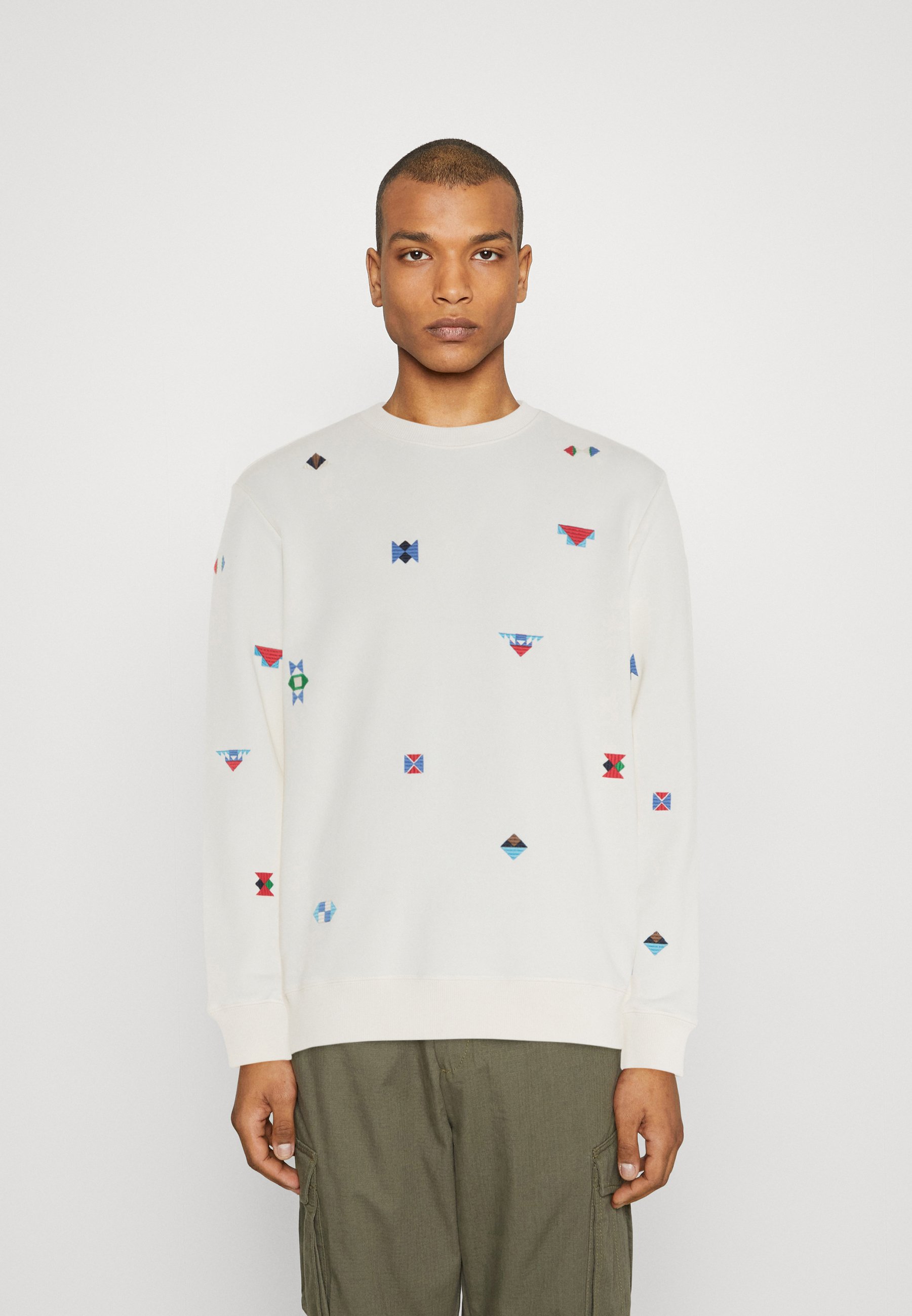 Scotch & Soda REGULAR FIT - Sweatshirt - fairisle/white