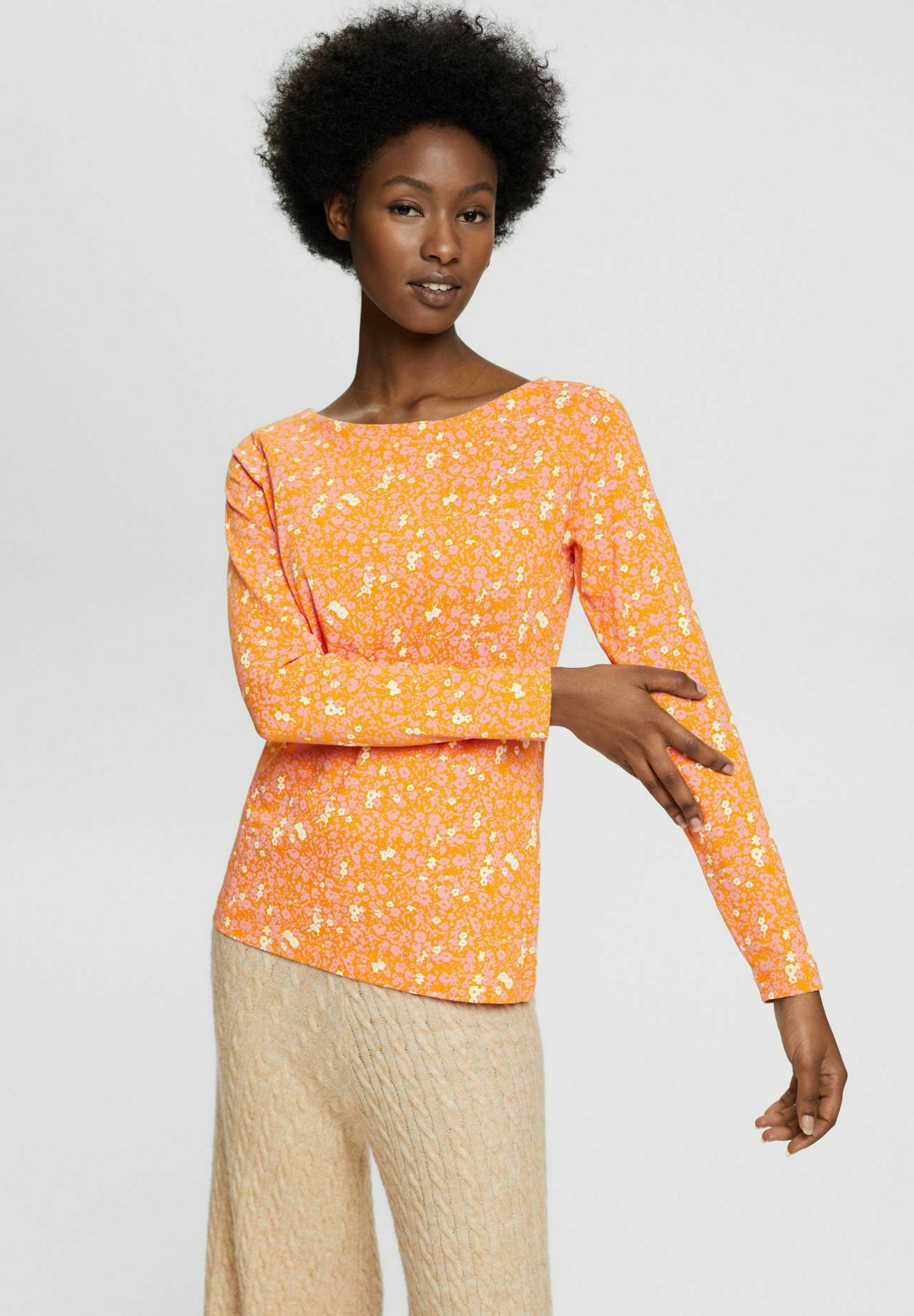 Esprit LANGARM - Long sleeved top - orange