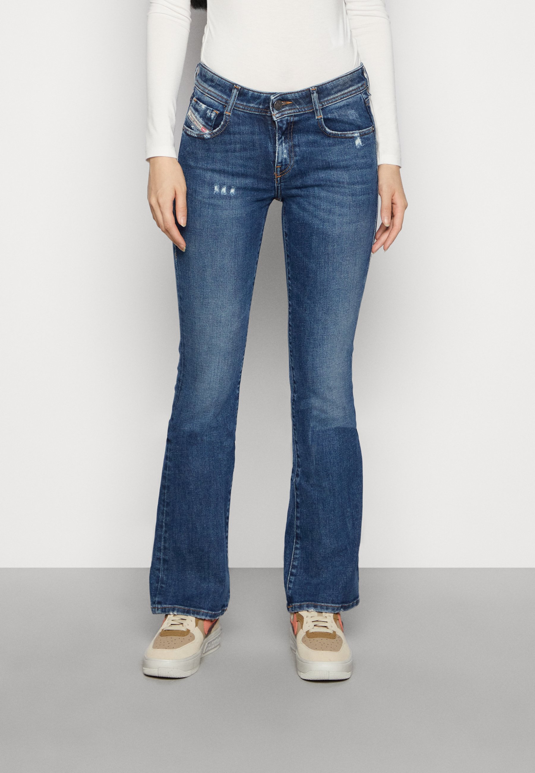 Diesel 1969 EBBEY - Bootcut jeans - denim/blue-black denim