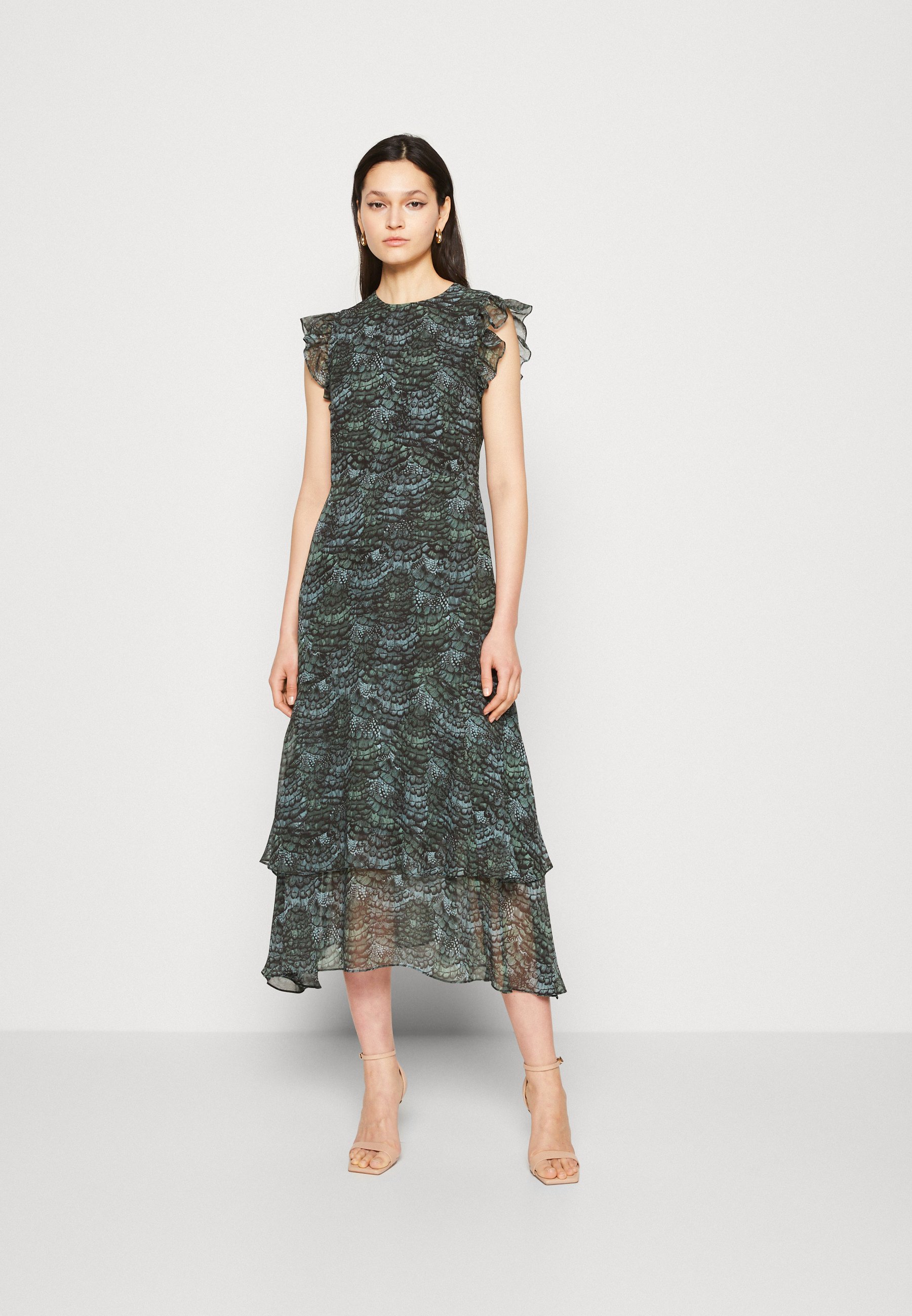 Scotch & Soda SLEEVELESS FLOUNCE DRESS - Day dress - green