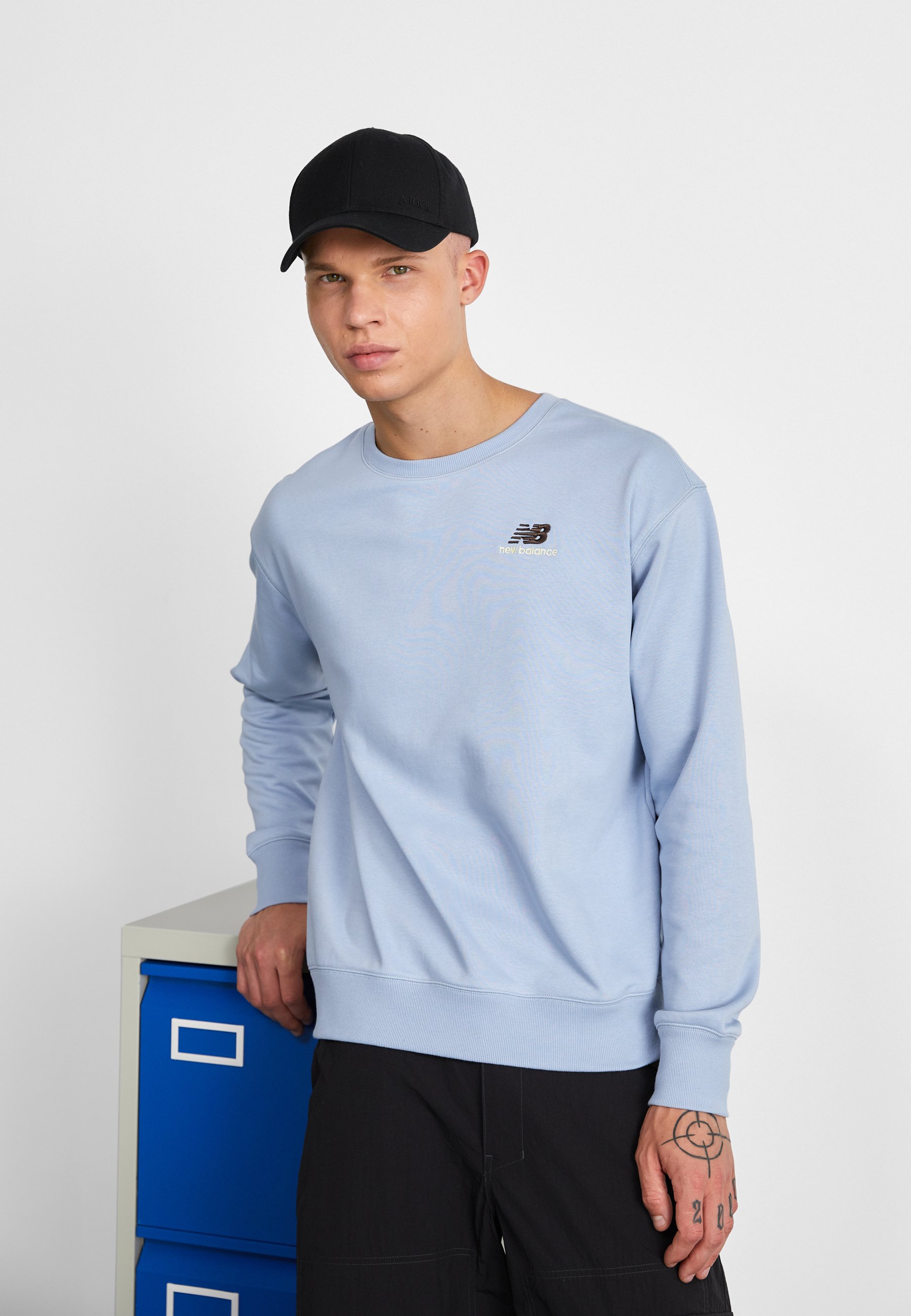 NB FRENCH TERRY CREWNECK UNISEX - Sweatshirt - light arctic grey/light blue