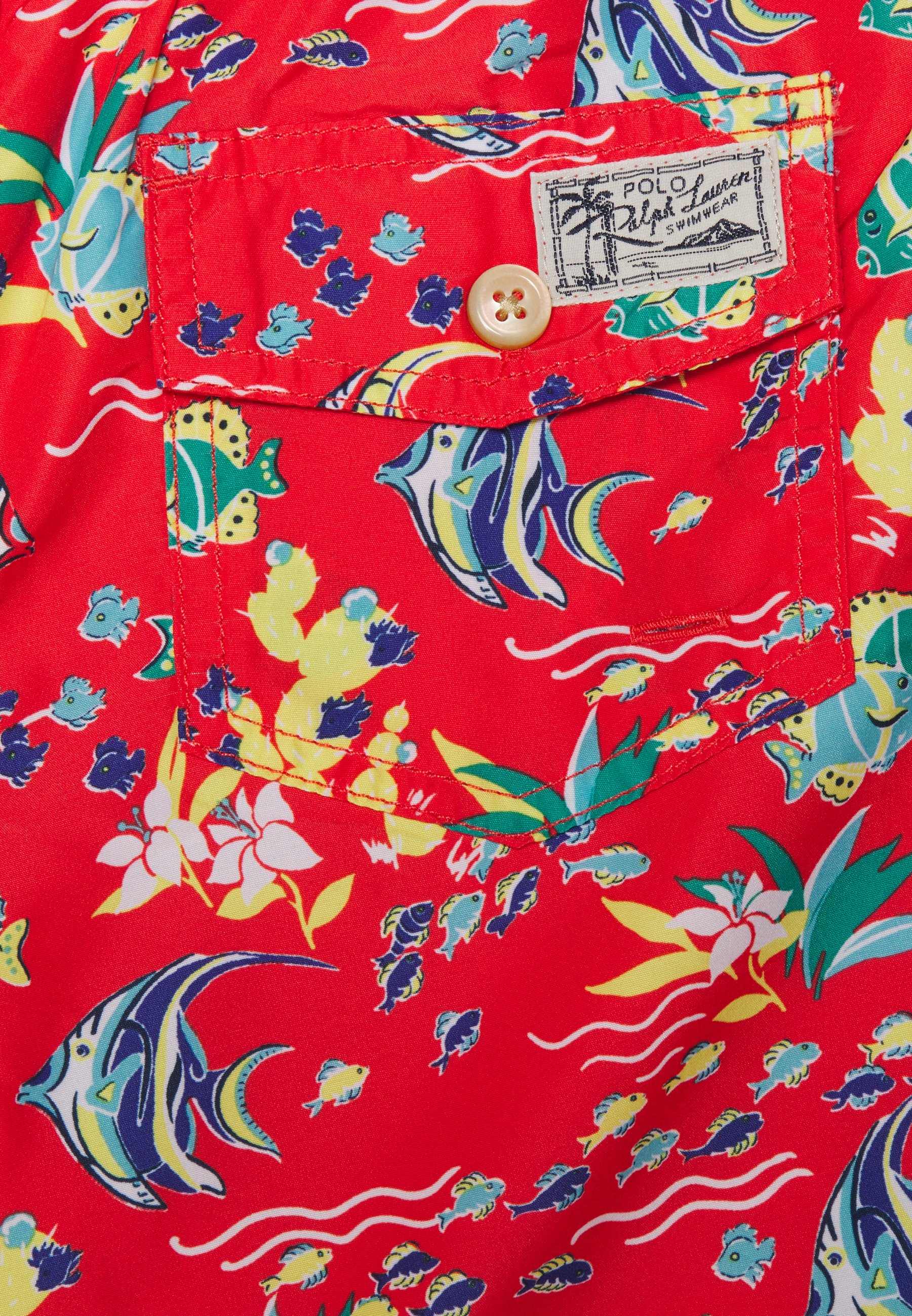 Polo Ralph Lauren TRAVELER SWIMWEAR TRUNK - Swimming shorts - coral reef/red