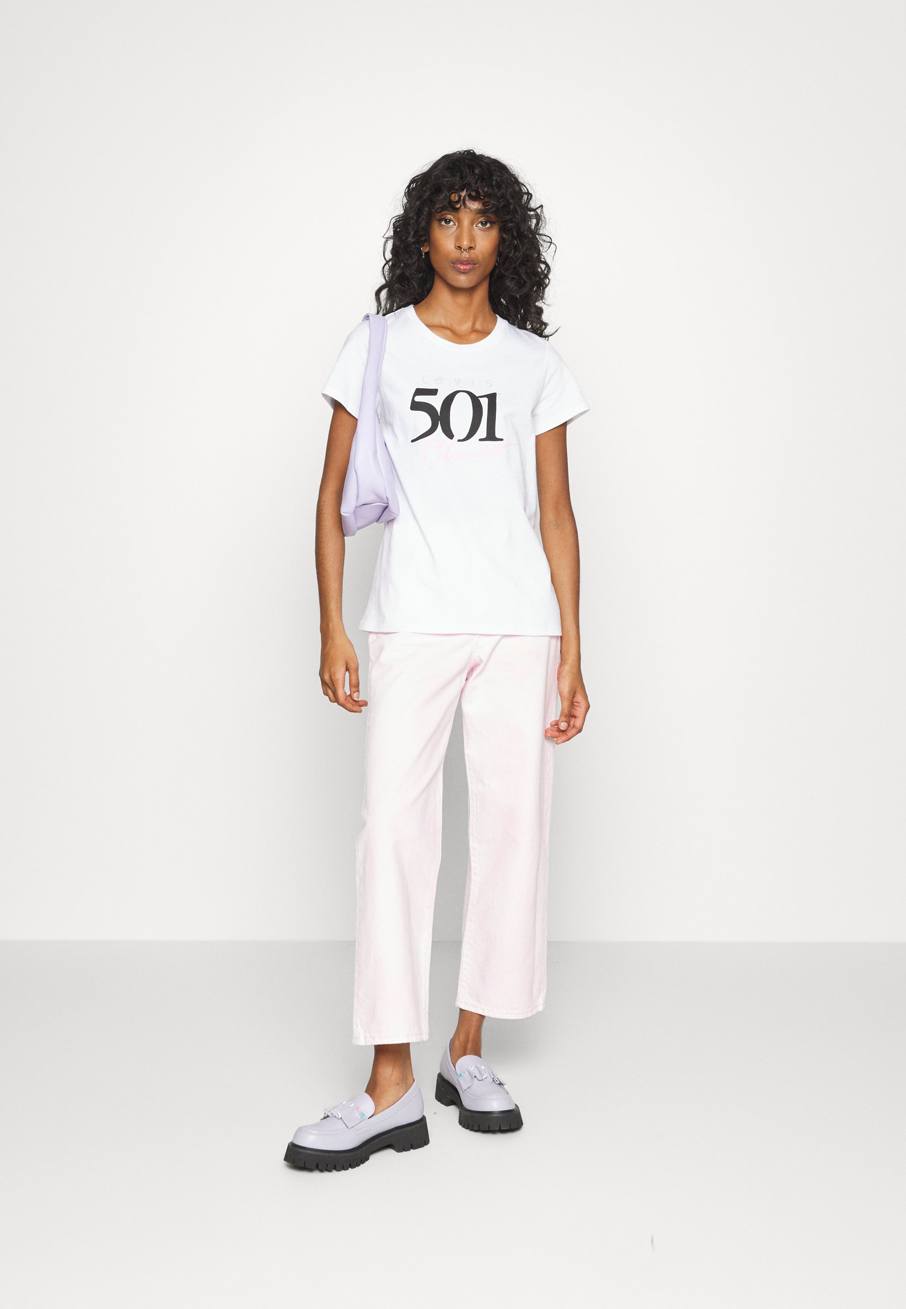 Levi's® THE PERFECT TEE - Print T-shirt - bright white/white