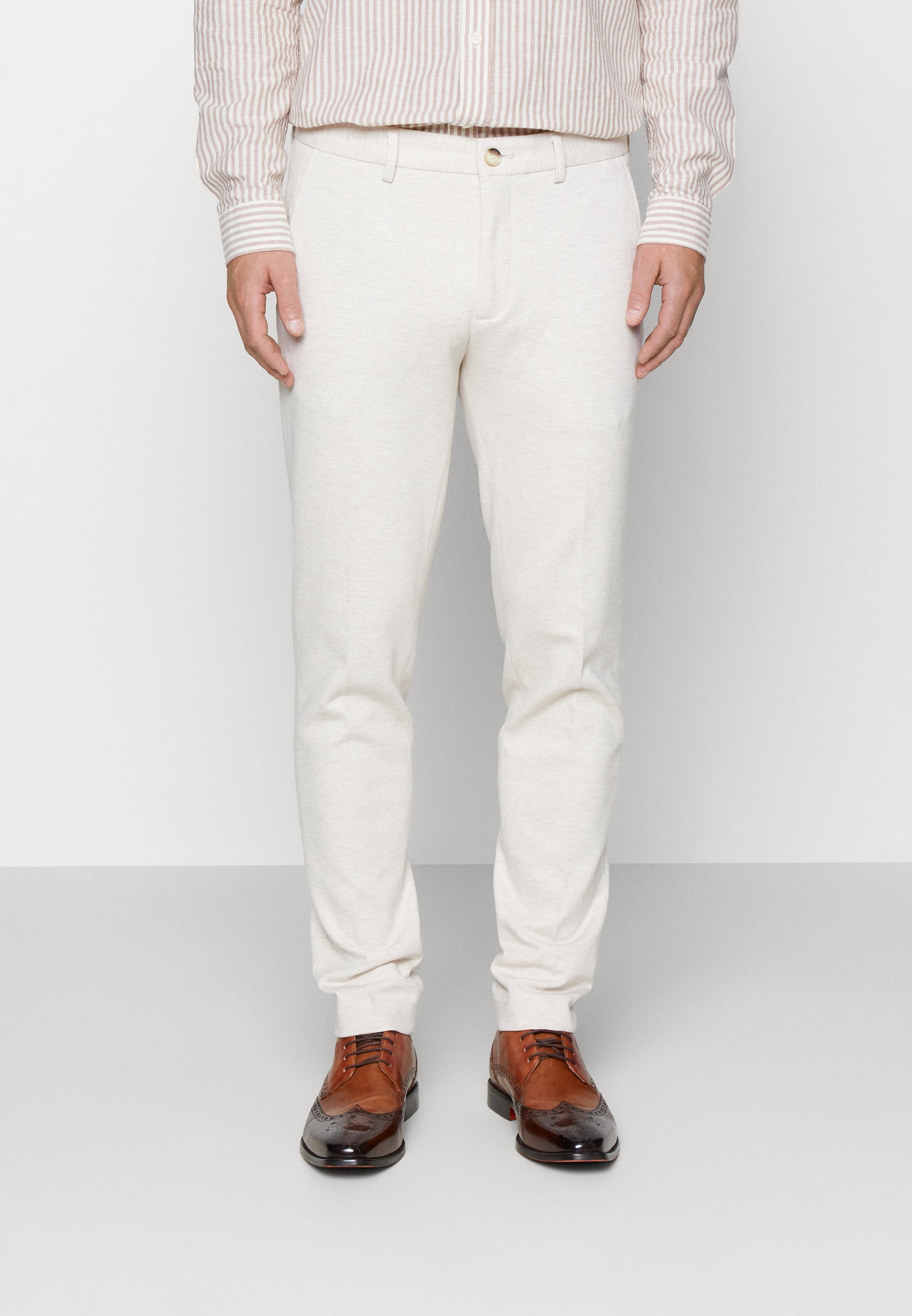 Scotch & Soda SUPER SLIM FIT - Chinos - stone melange/off-white
