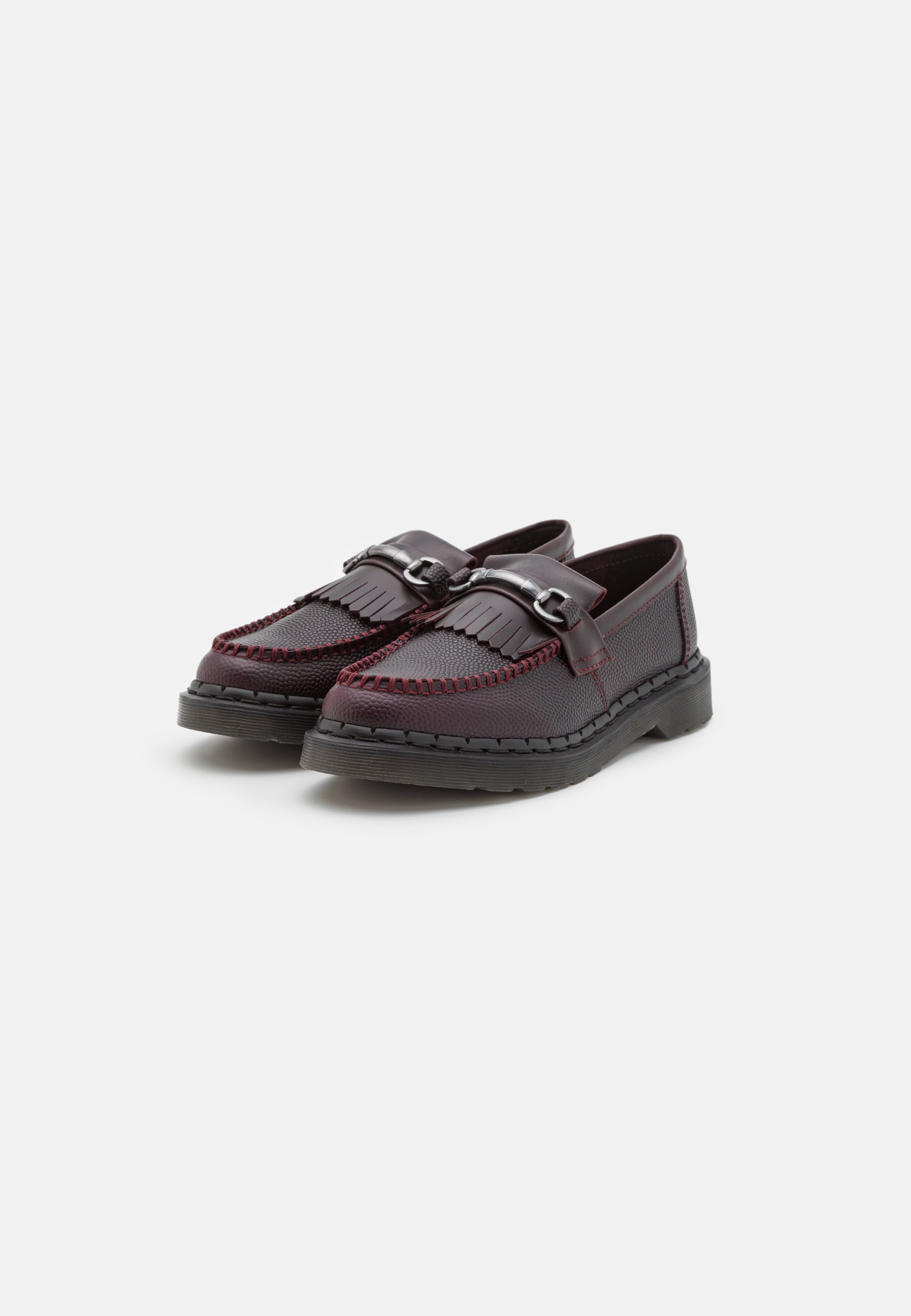 Dr. Martens ADRIAN SNAFFLE - Slip-ons - oxblood/pebble grain/dark red
